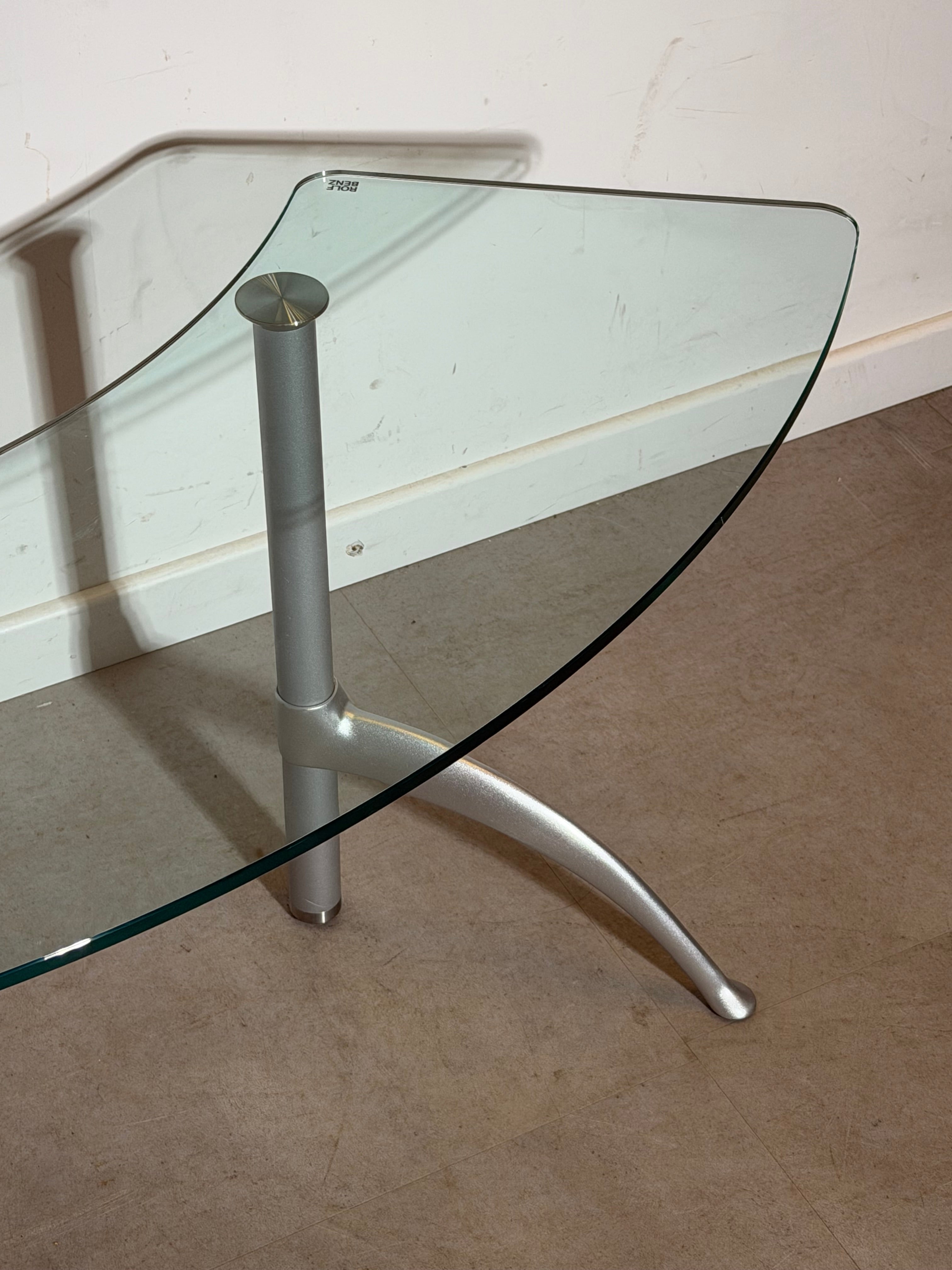 Rolf Benz Glass Side Table