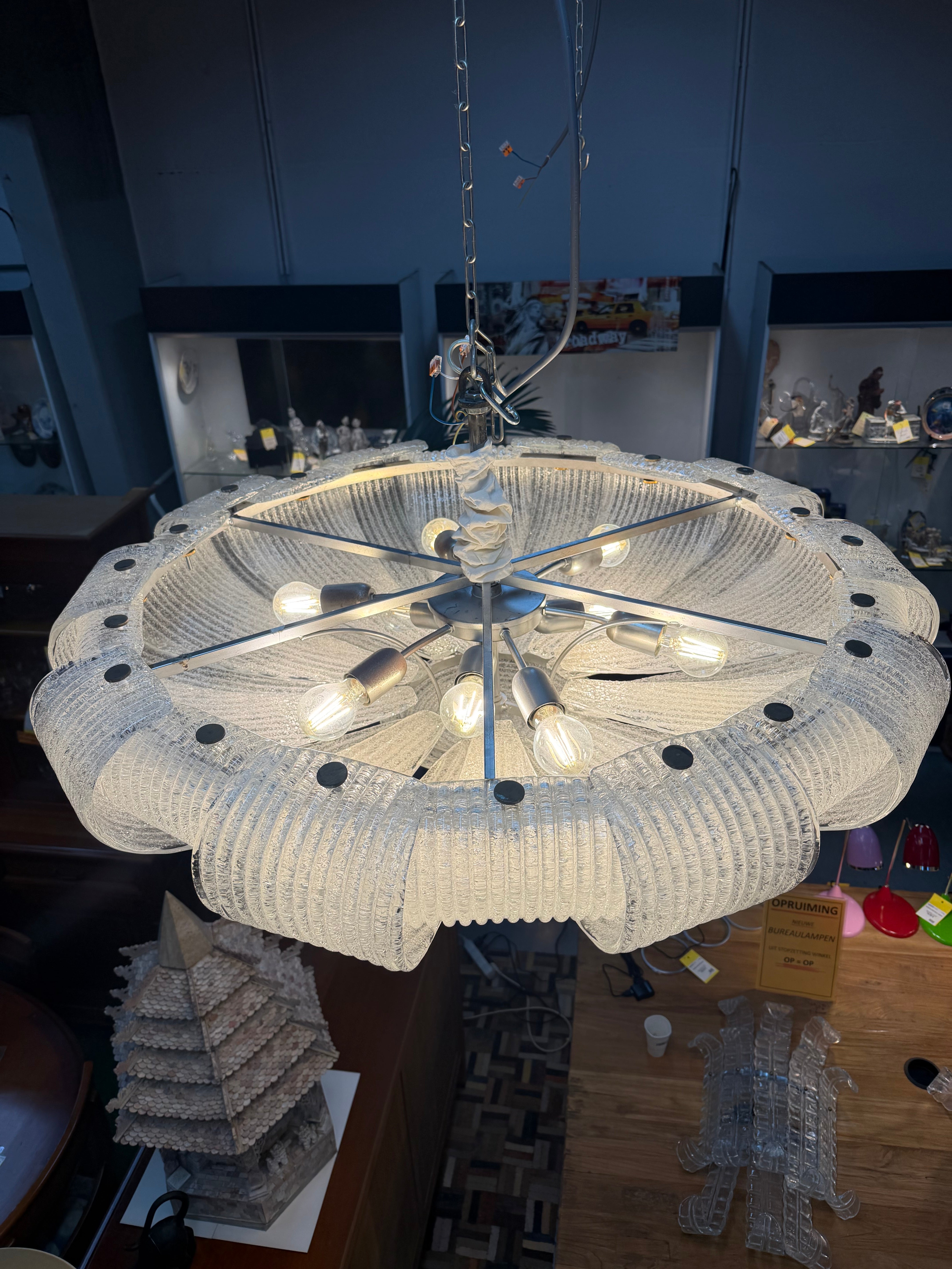 Murano Glass Chandelier — Italy, 1980s