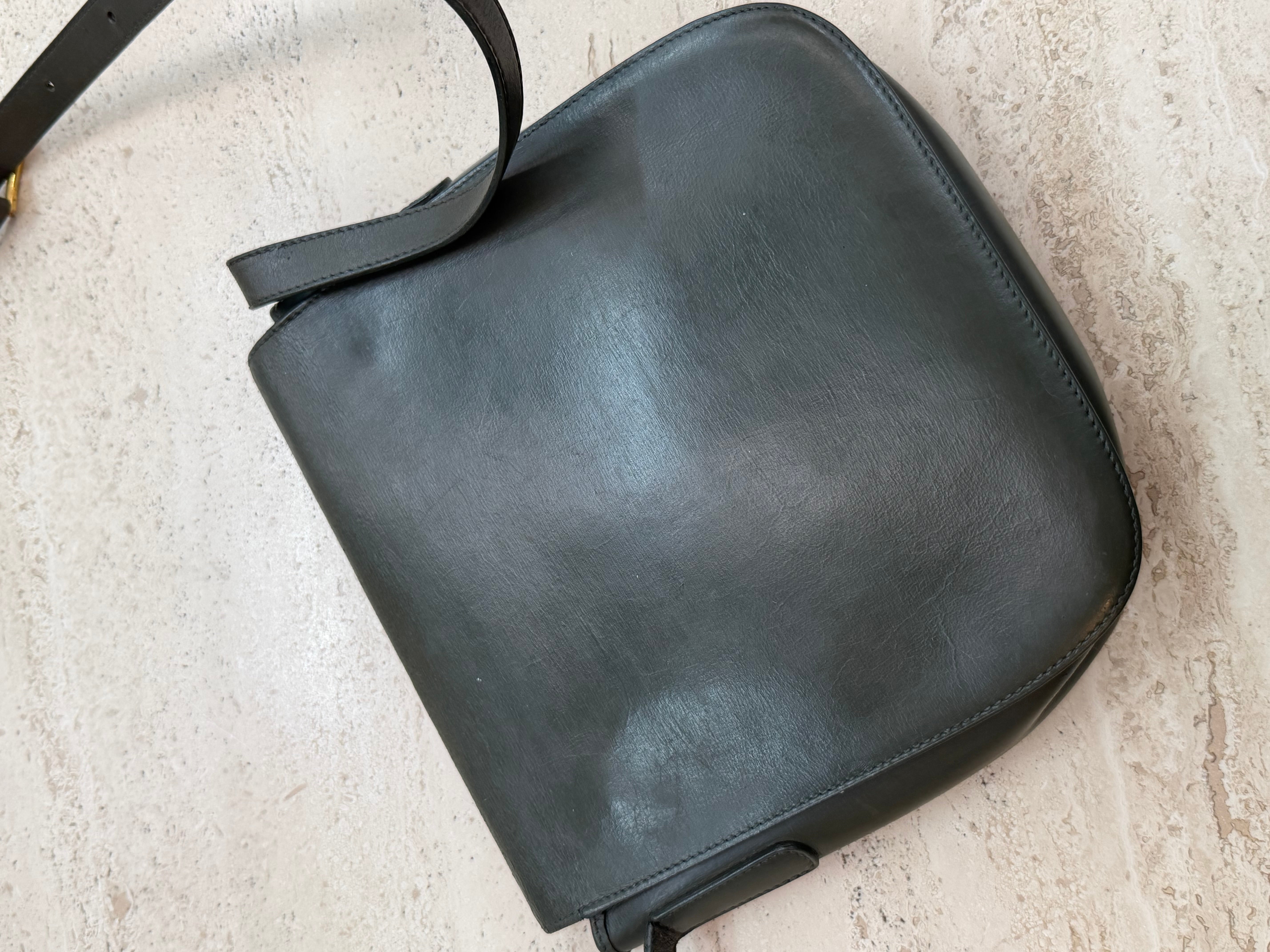 Delvaux Radieux Leather Crossbody Bag – Dark Green