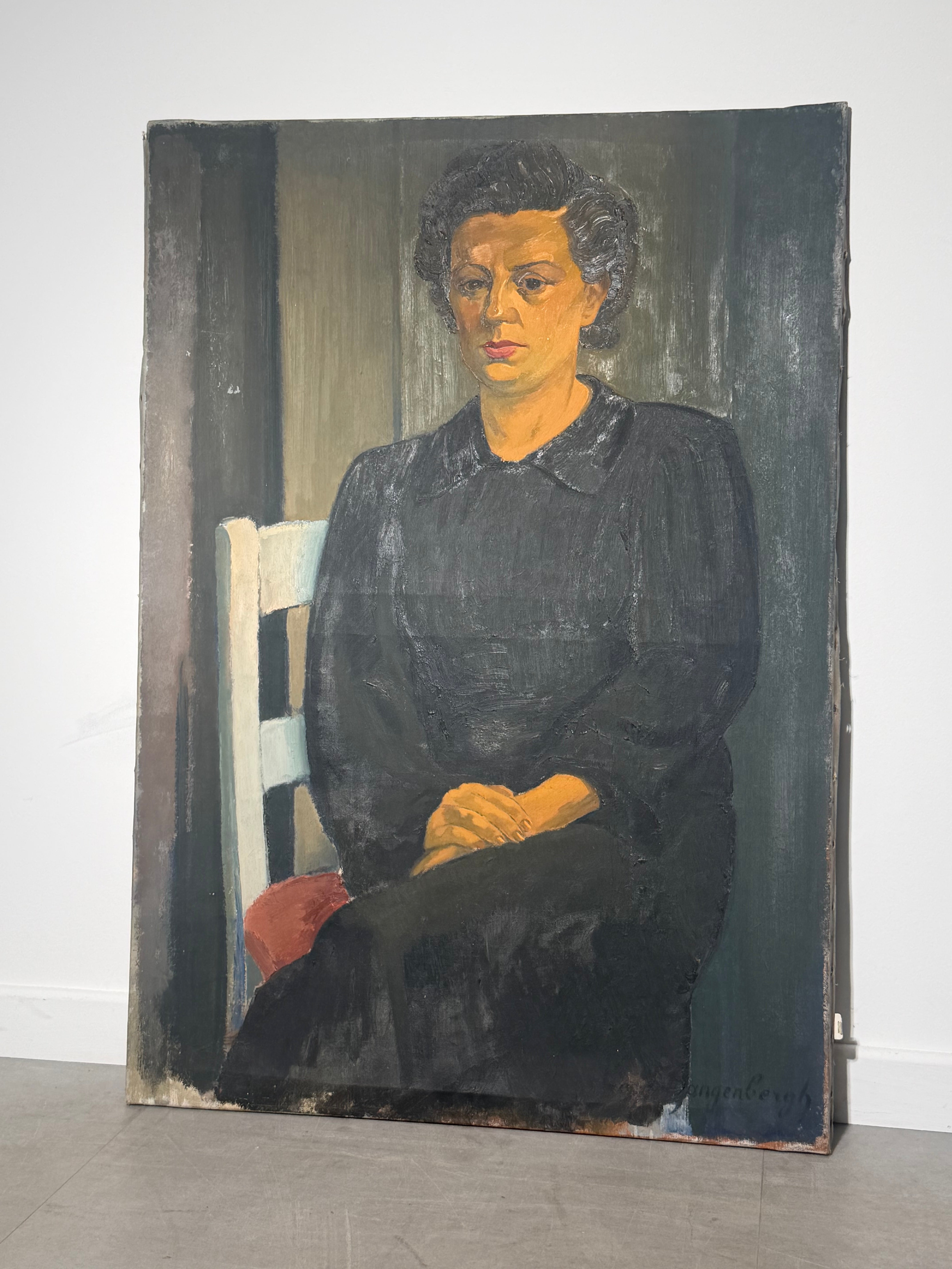 Dré Van Den Langenbergh - Oil On Canvas - Portrait