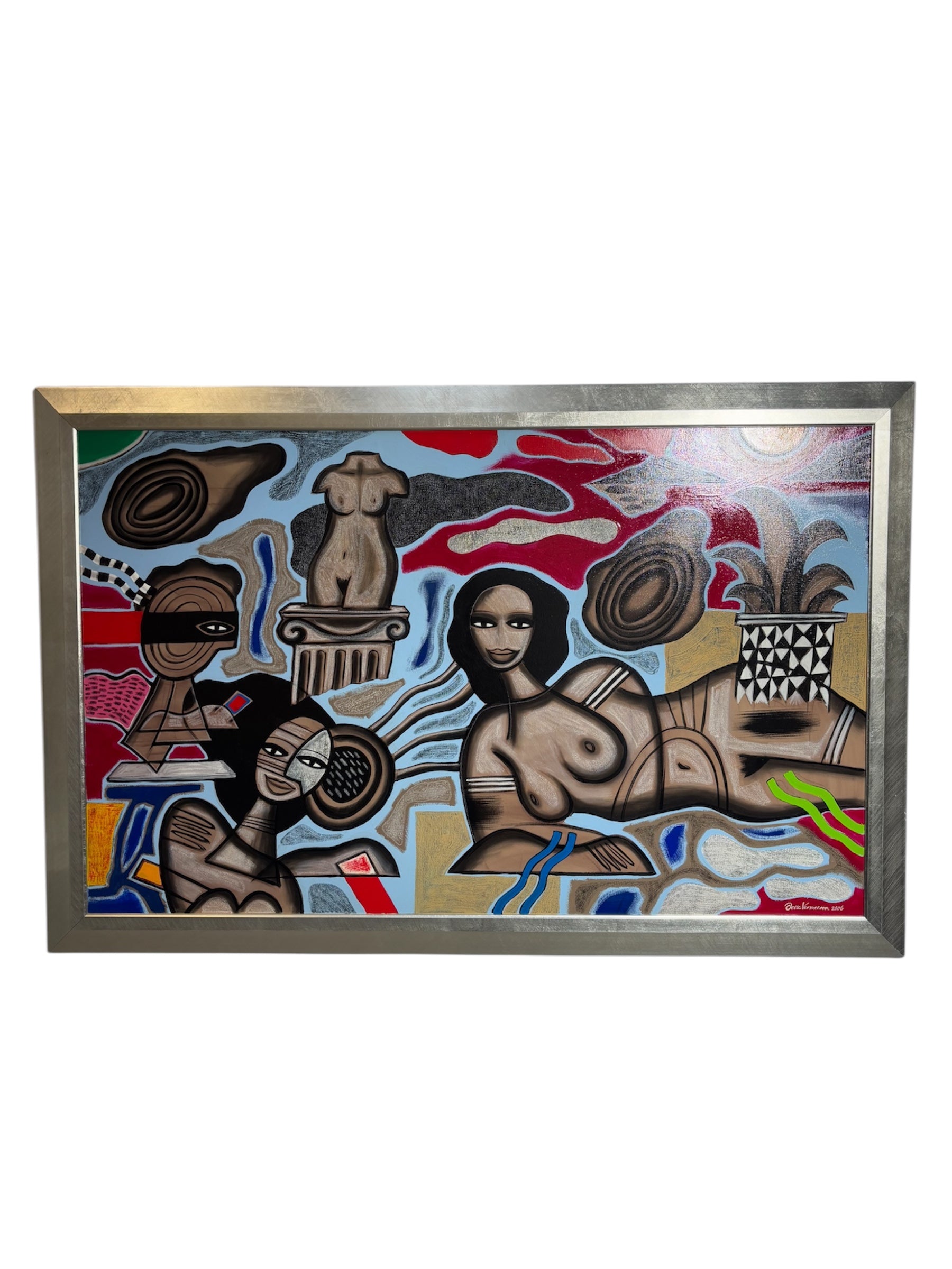 Hedendaagse abstracte compositie van Jesse Vermeeren