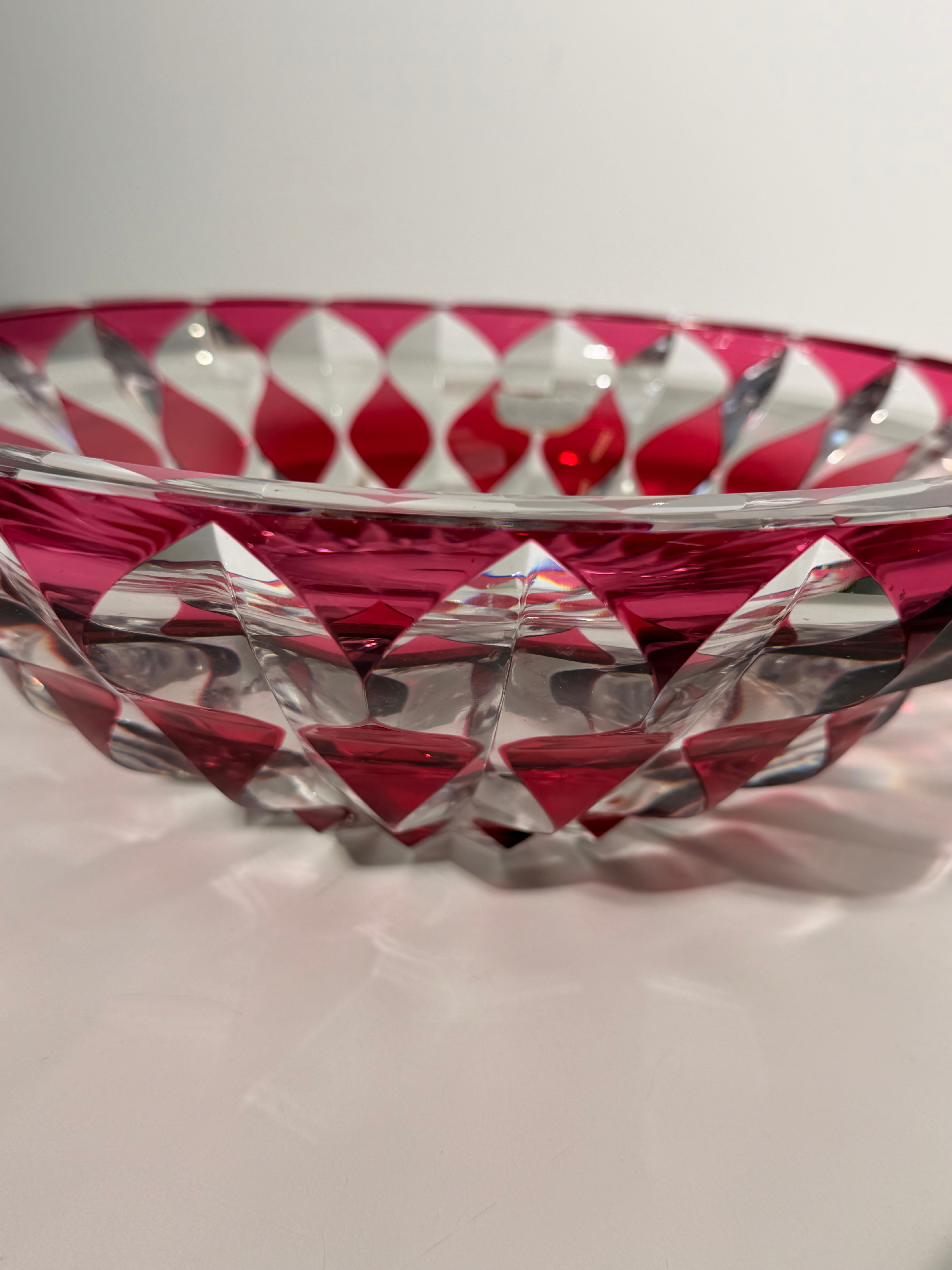 Val Saint Lambert Cut Crystal Bowl