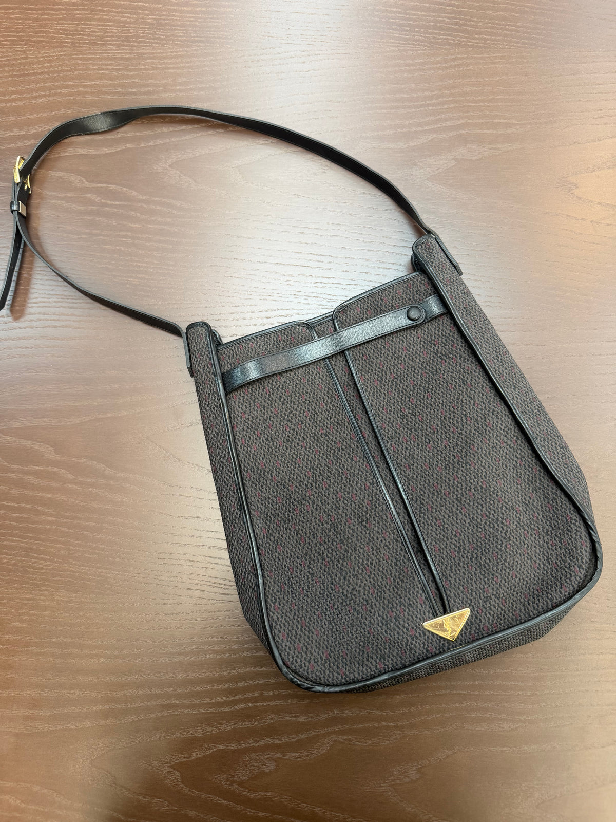 Vintage Yves Saint Laurent YSL Monogram Shoulder Bag
