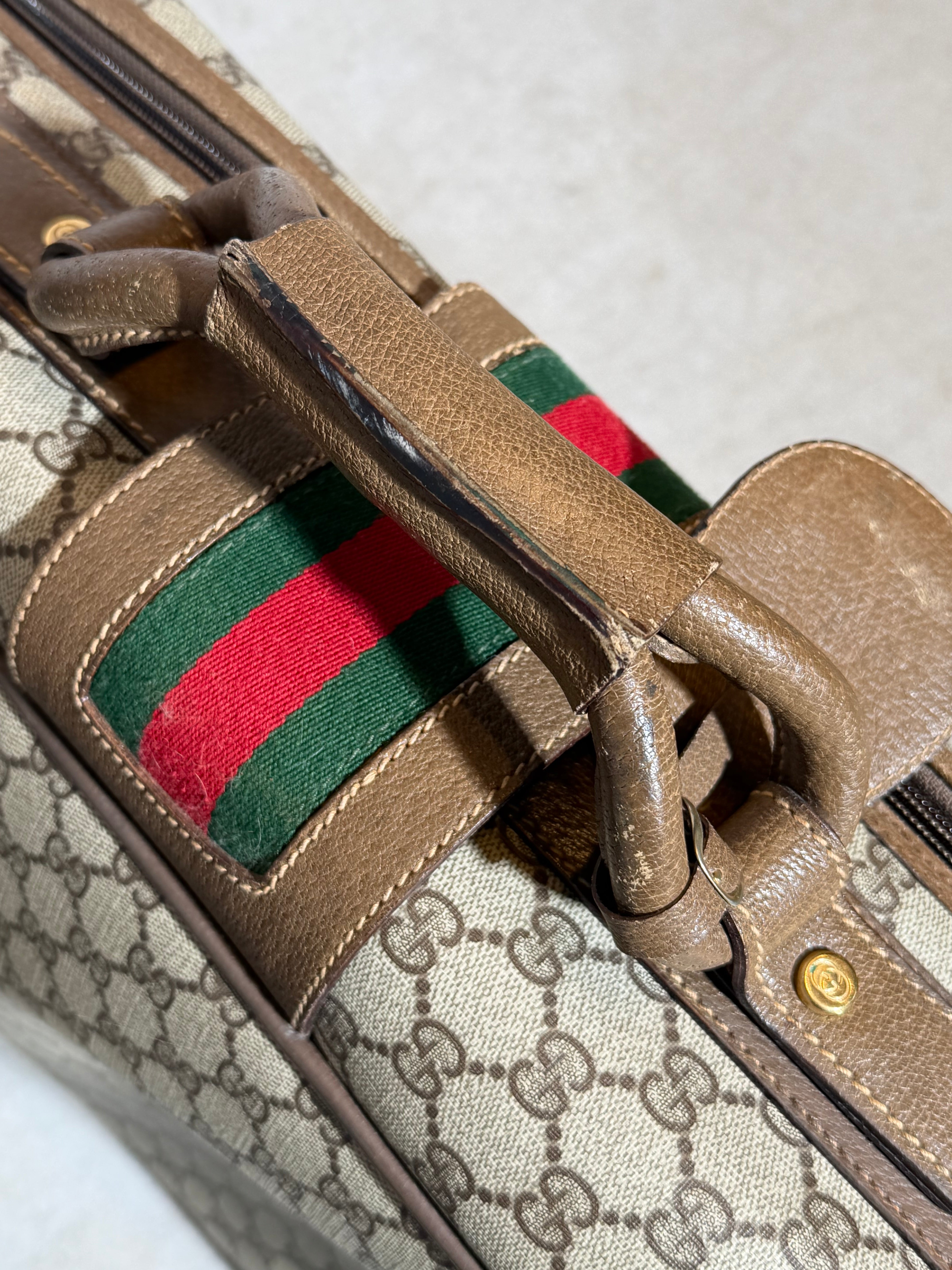 Mallette de voyage Gucci vintage – Monogramme GG