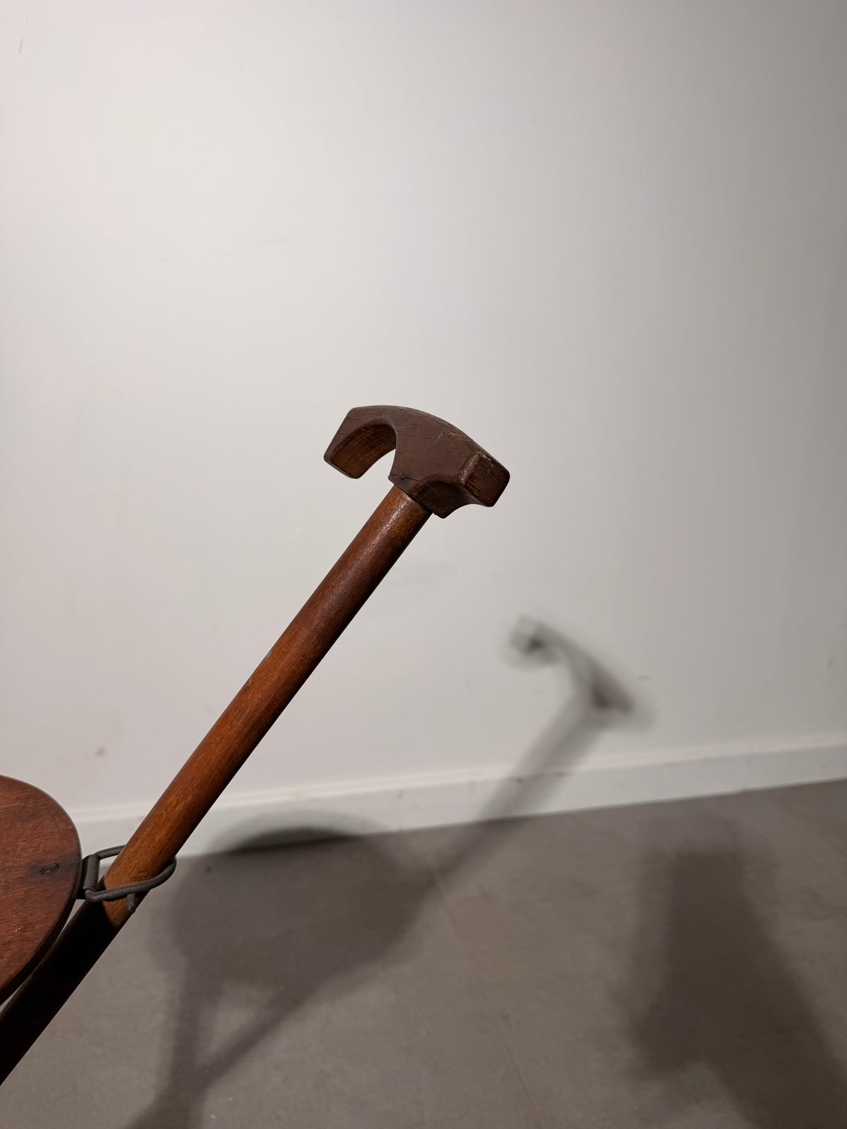 Original Expo 58 Wooden Folding Walking Stick Seat