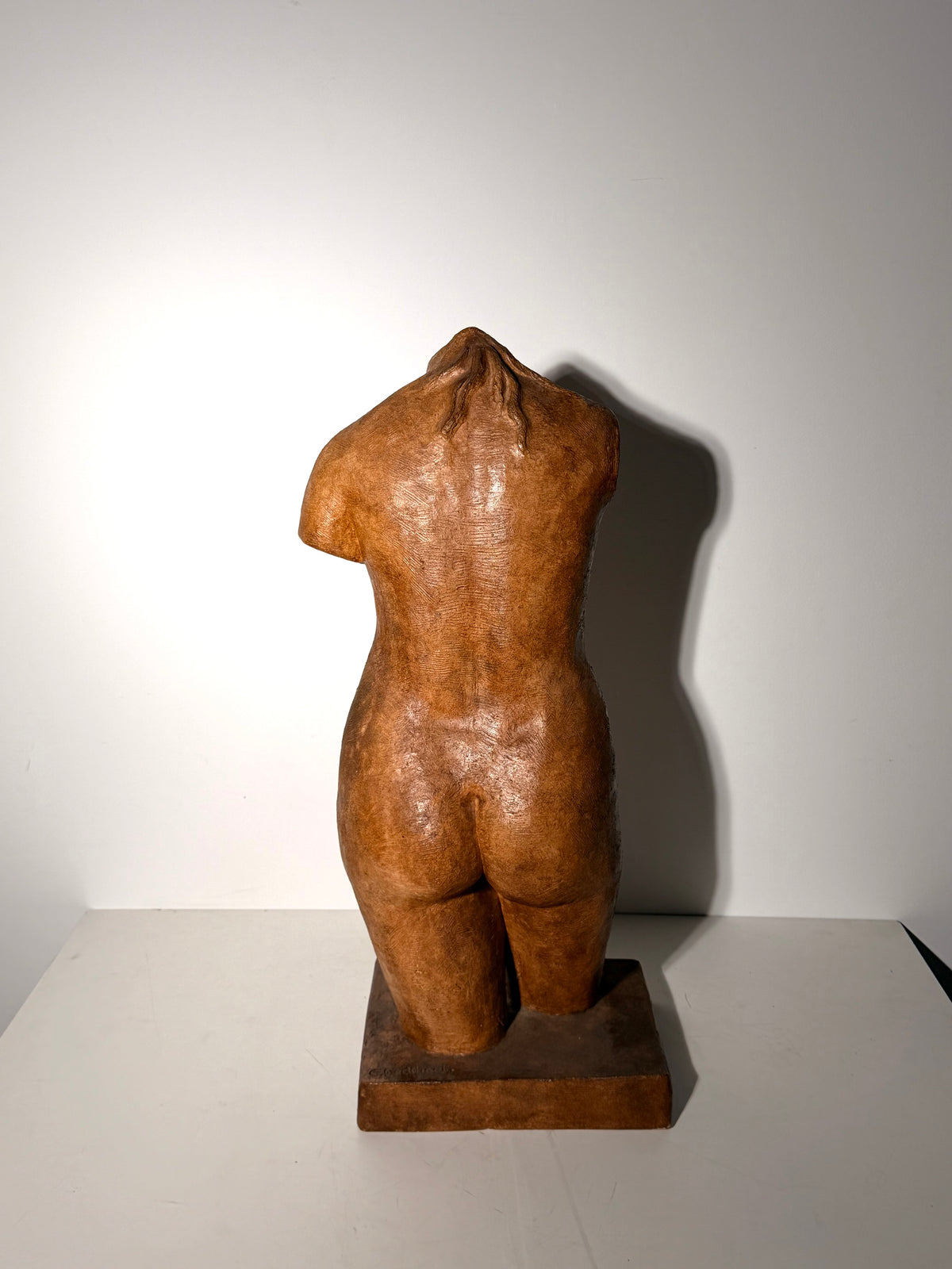 C. Eeckhout – Female Torso Sculpture on Rectangular Base