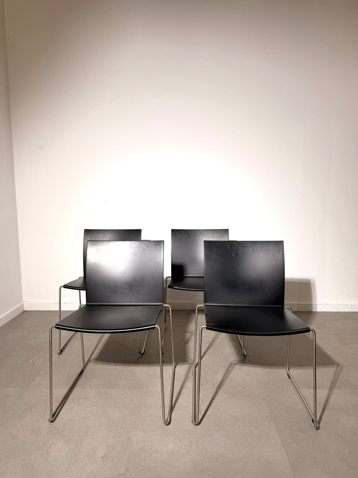 MDF Italia Minimalist Dining Chairs – Set of 4