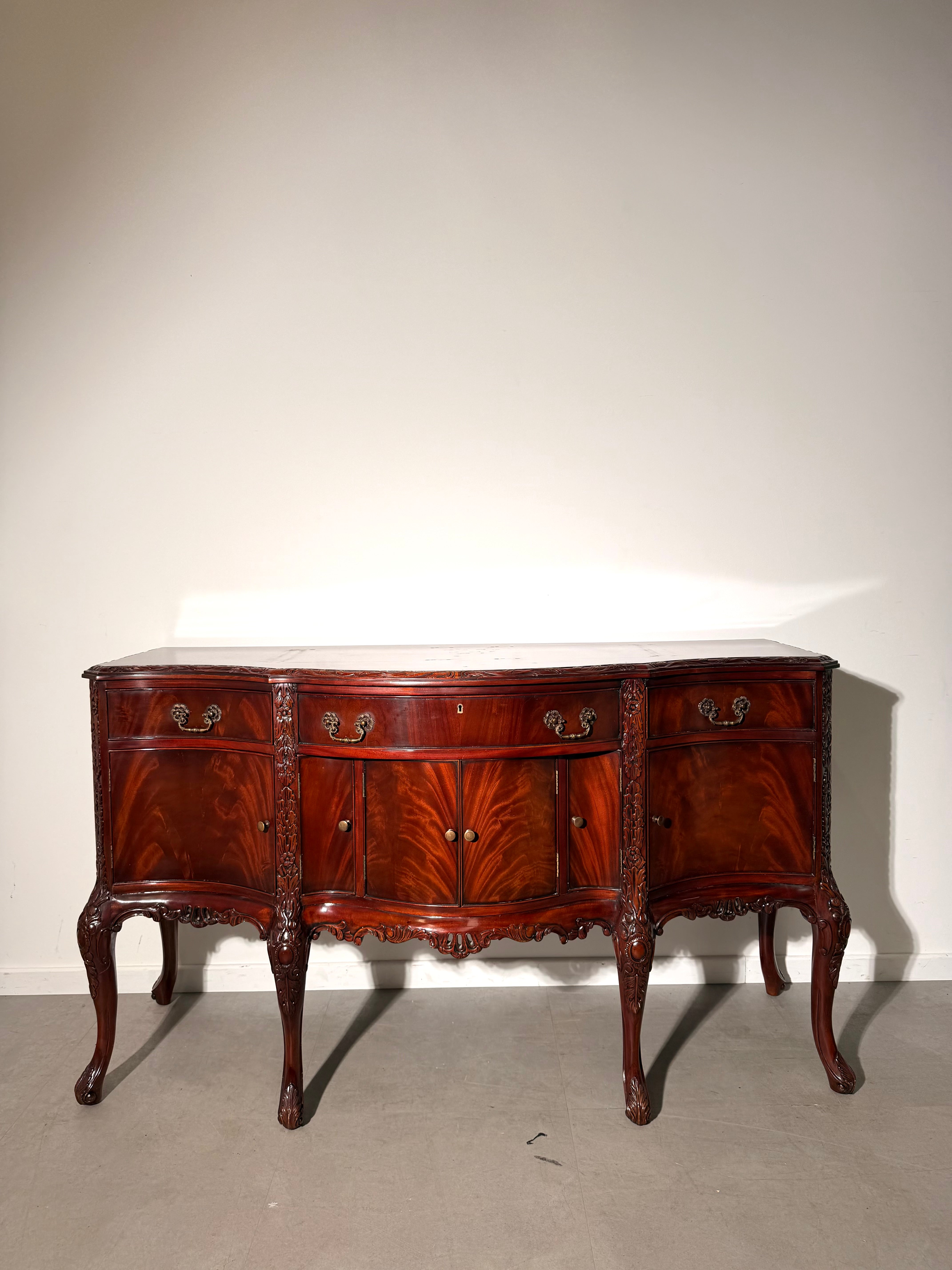 Antique Louis XV Style Mahogany Sideboard