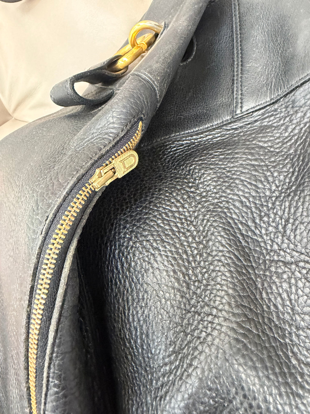 Delvaux Faust Black Leather Bag – Vintage