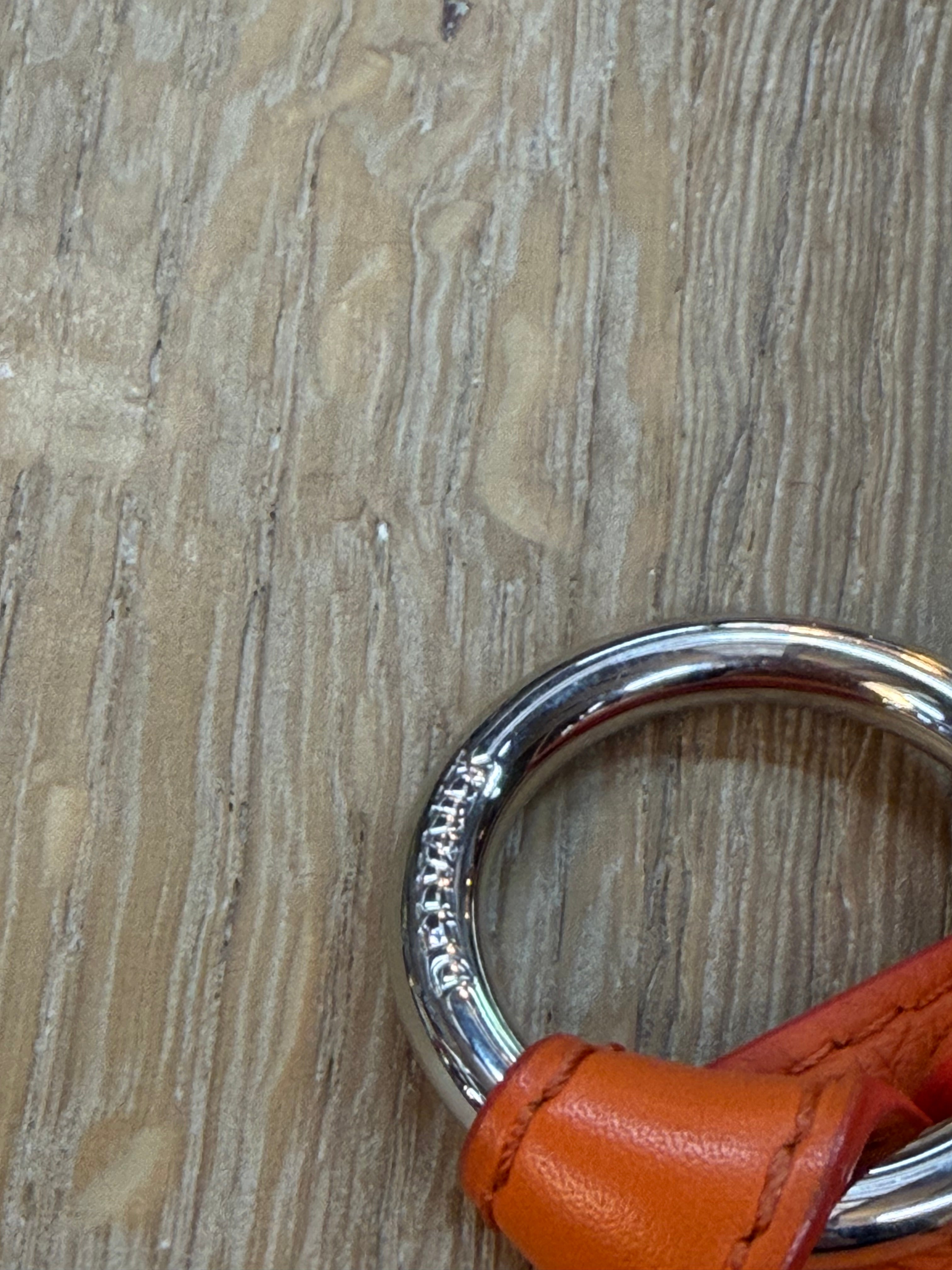 Delvaux Suede Orange Belt – 107 cm