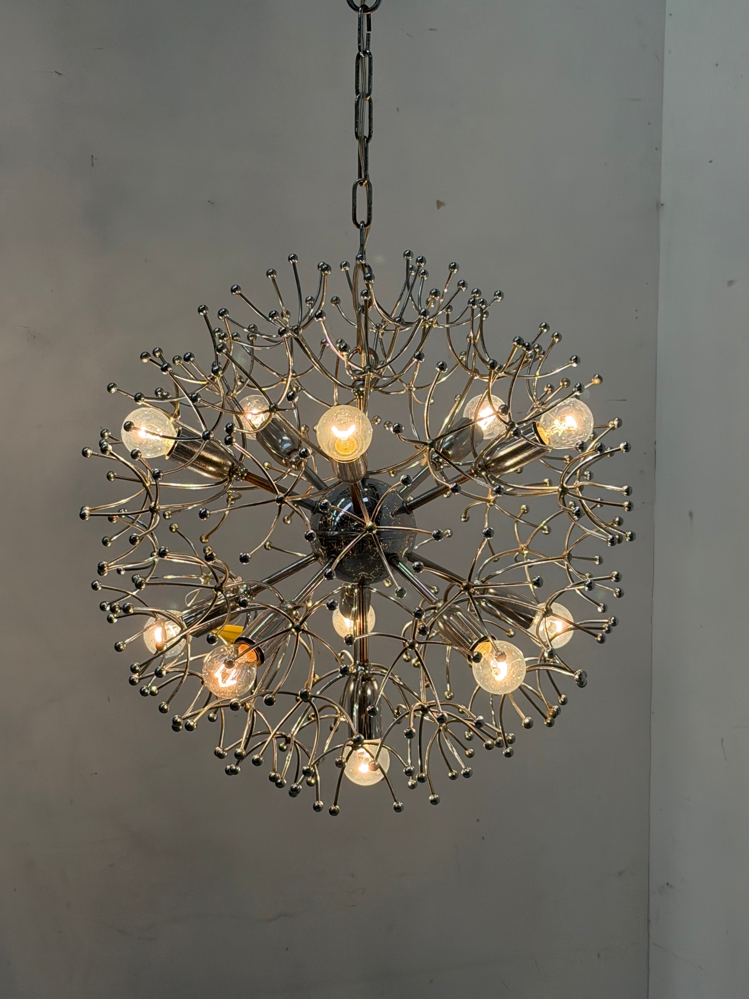 Plafonnier Sputnik vintage – Design étoile chromé