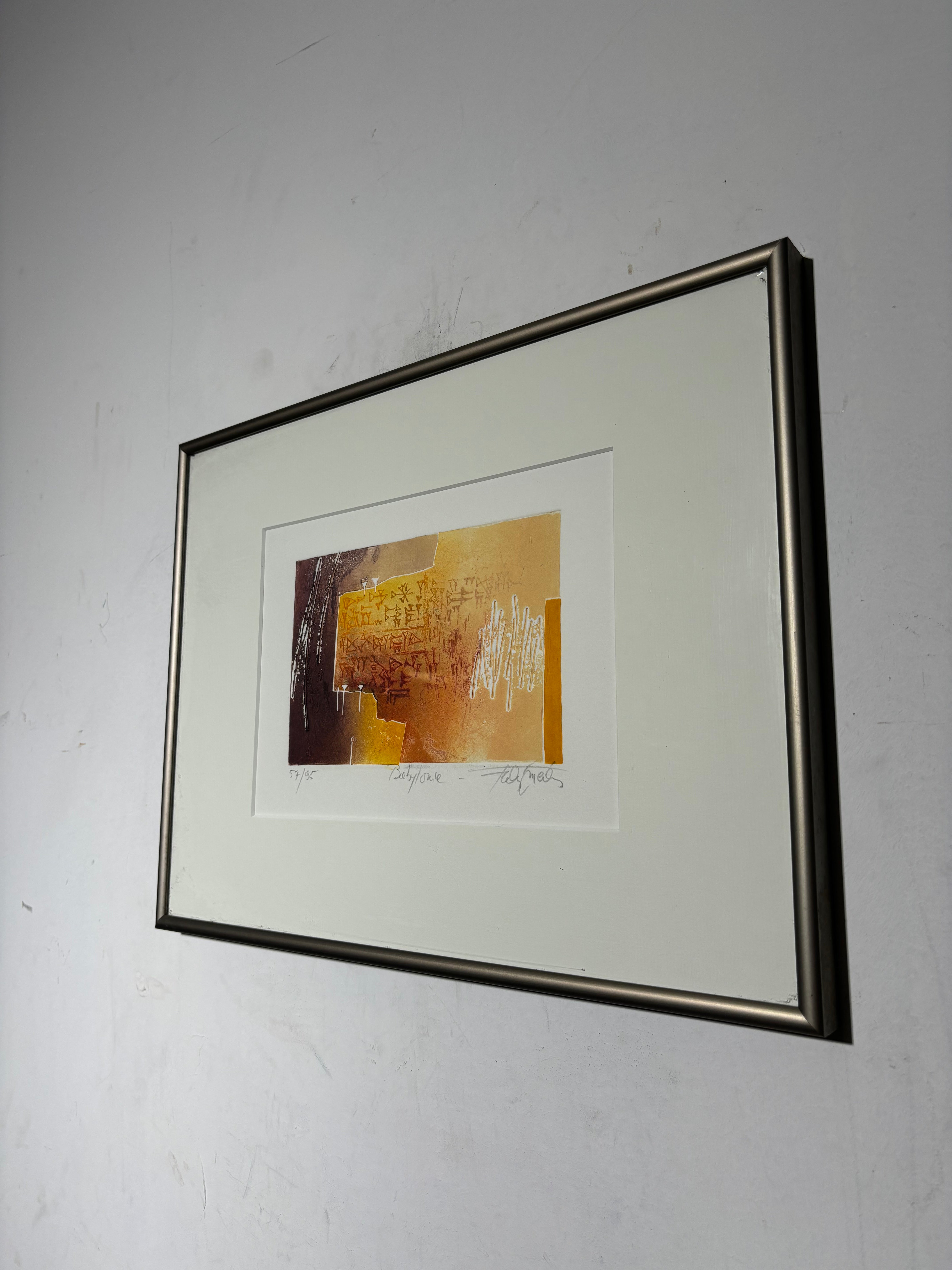 Gravure de Francis Méan « Babylonie »