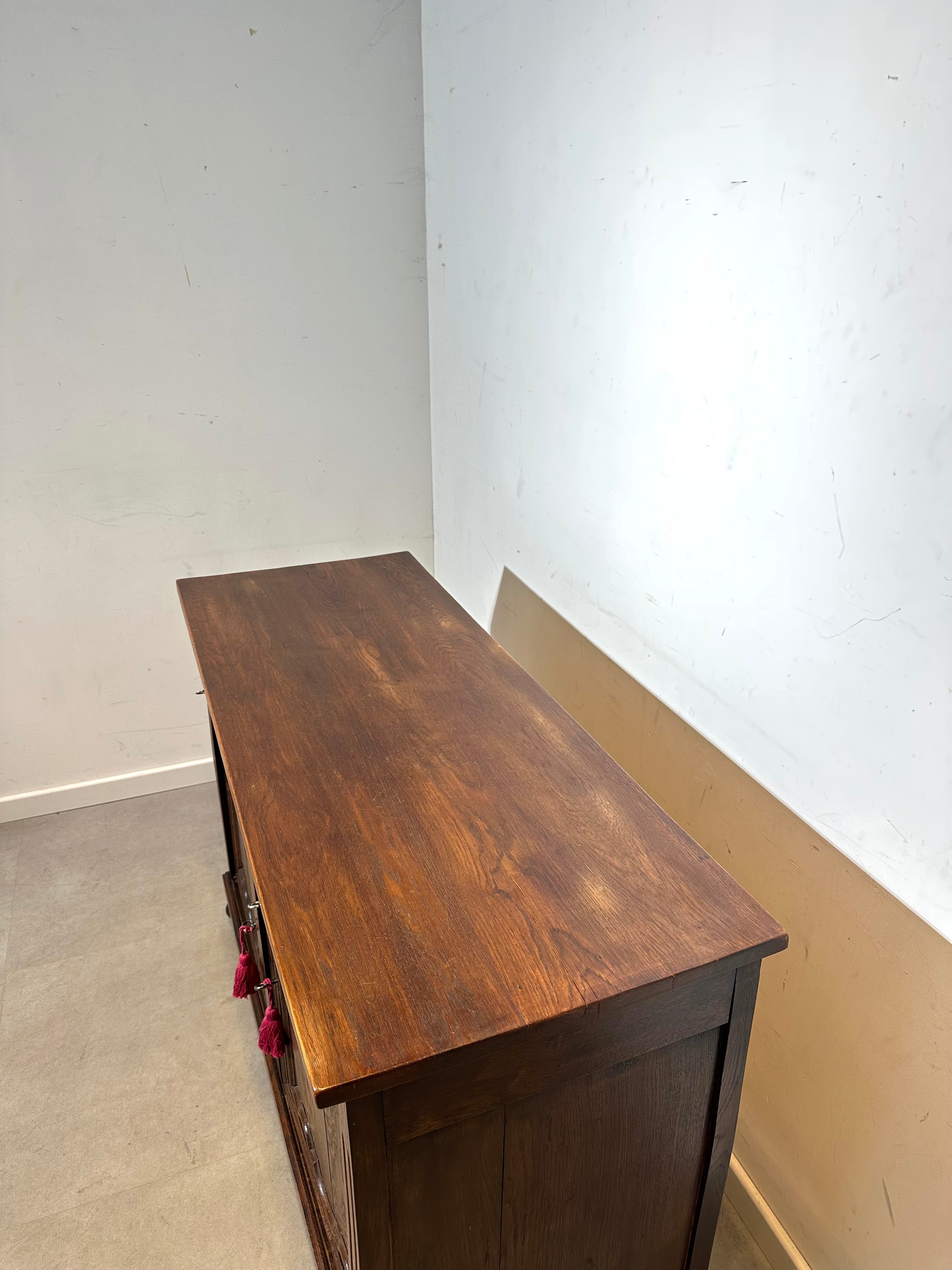 Antique Oak Sideboard / Buffet Cabinet