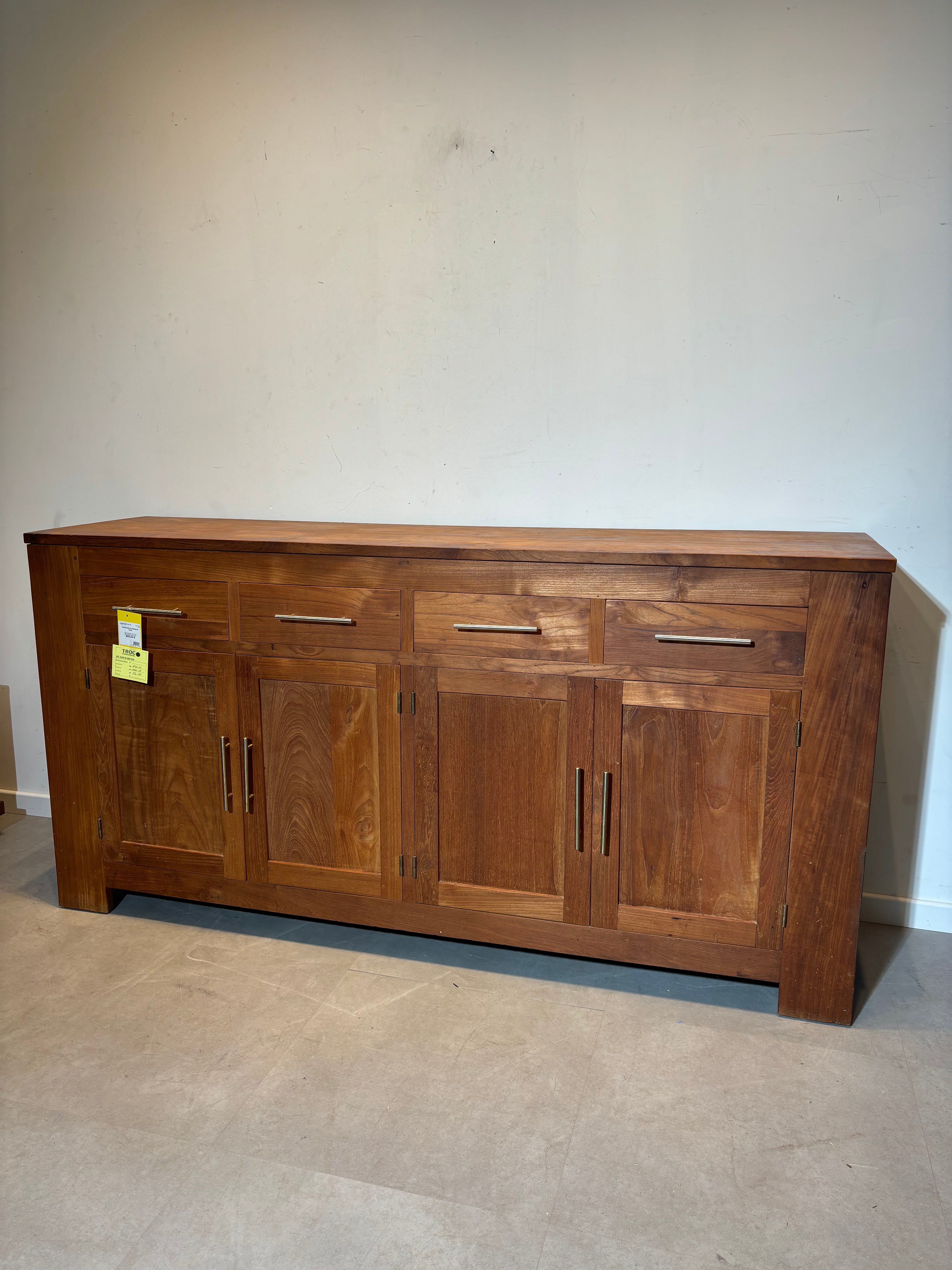 Massive teak sideboard