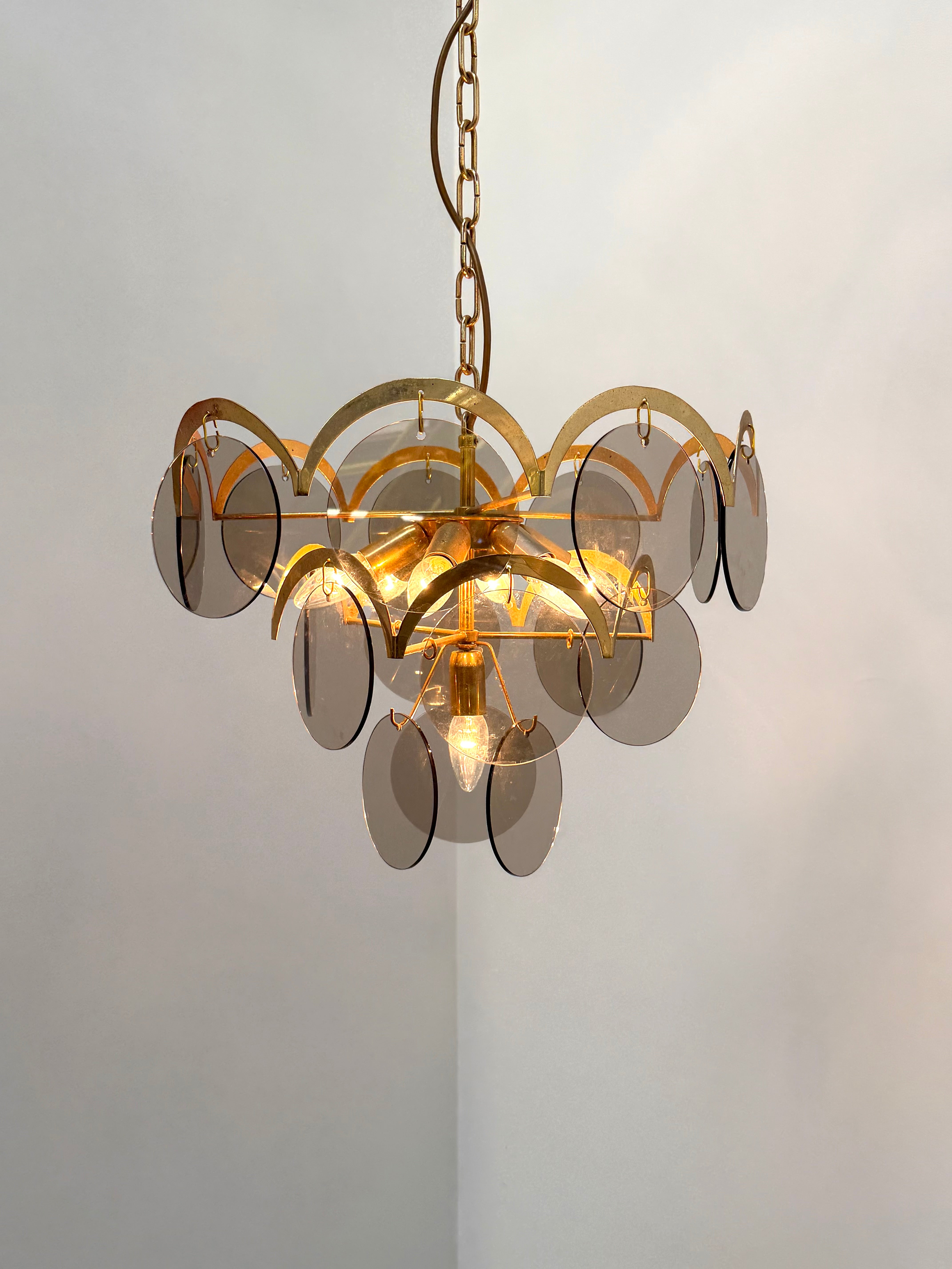 Vintage Gino Vistosi for Murano Chandelier