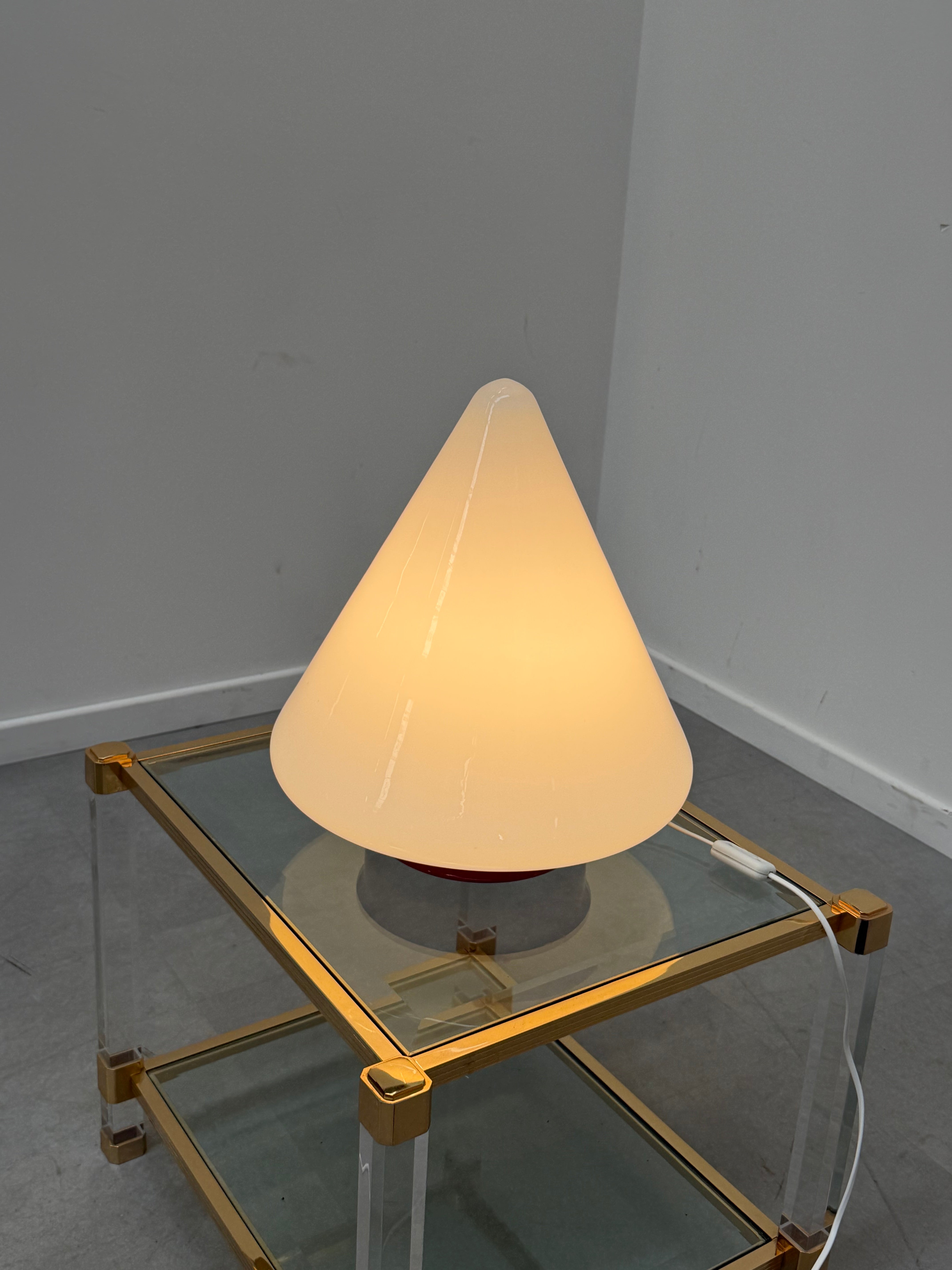 Vintage Italian Murano Mushroom Table Lamp, 1970s