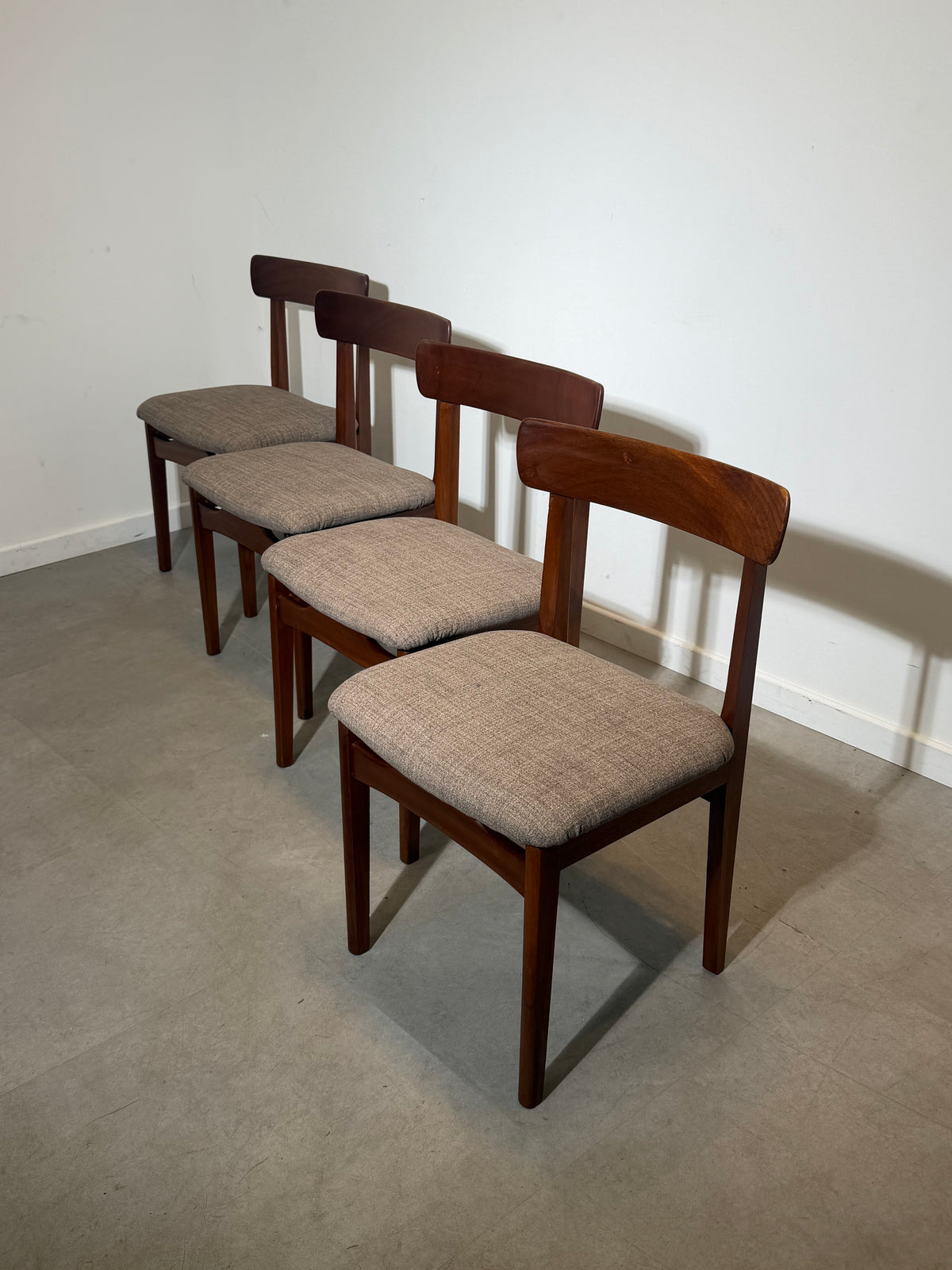 Set of Four Danish Teak Dining Chairs France & Son