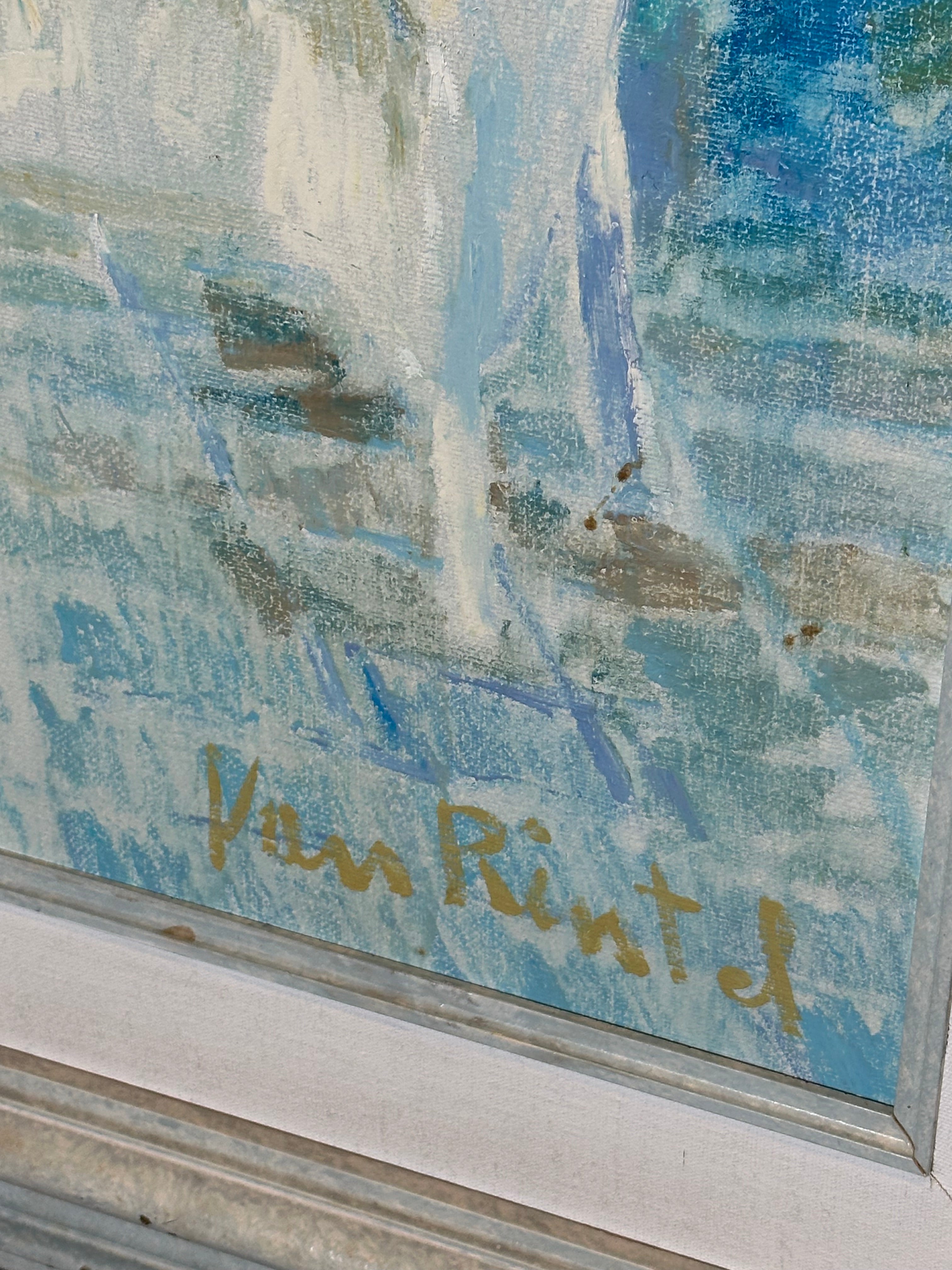 Théo Van Rintel – Peinture impressionniste de terrasse de jardin