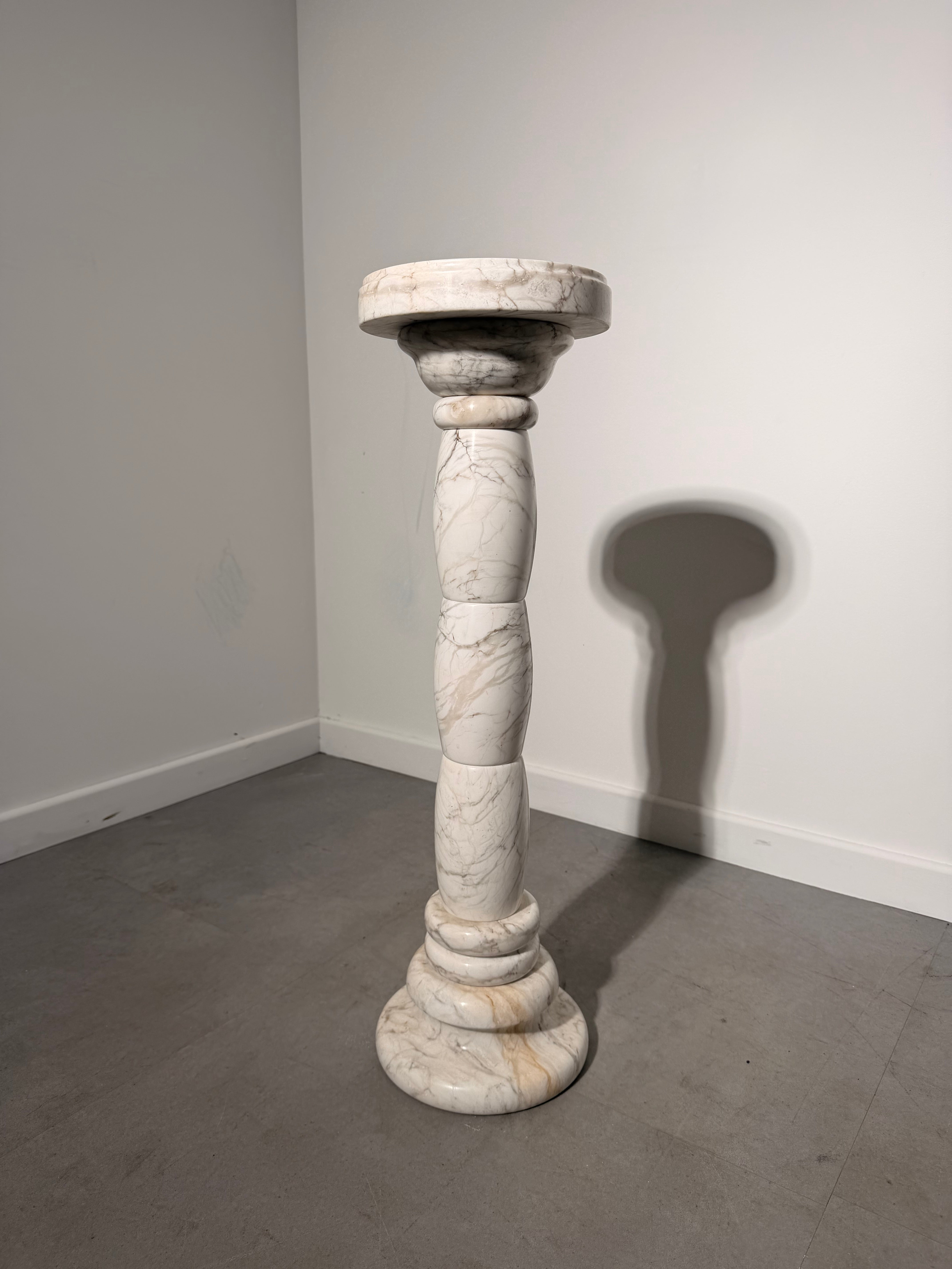 Antique Marble Pedestal Column Stand