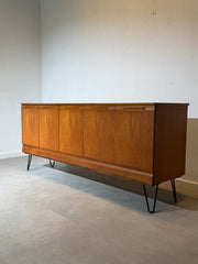 Meredew Teak Sideboard with Hairpin Legs – 5 Doors Mid-Century Modern