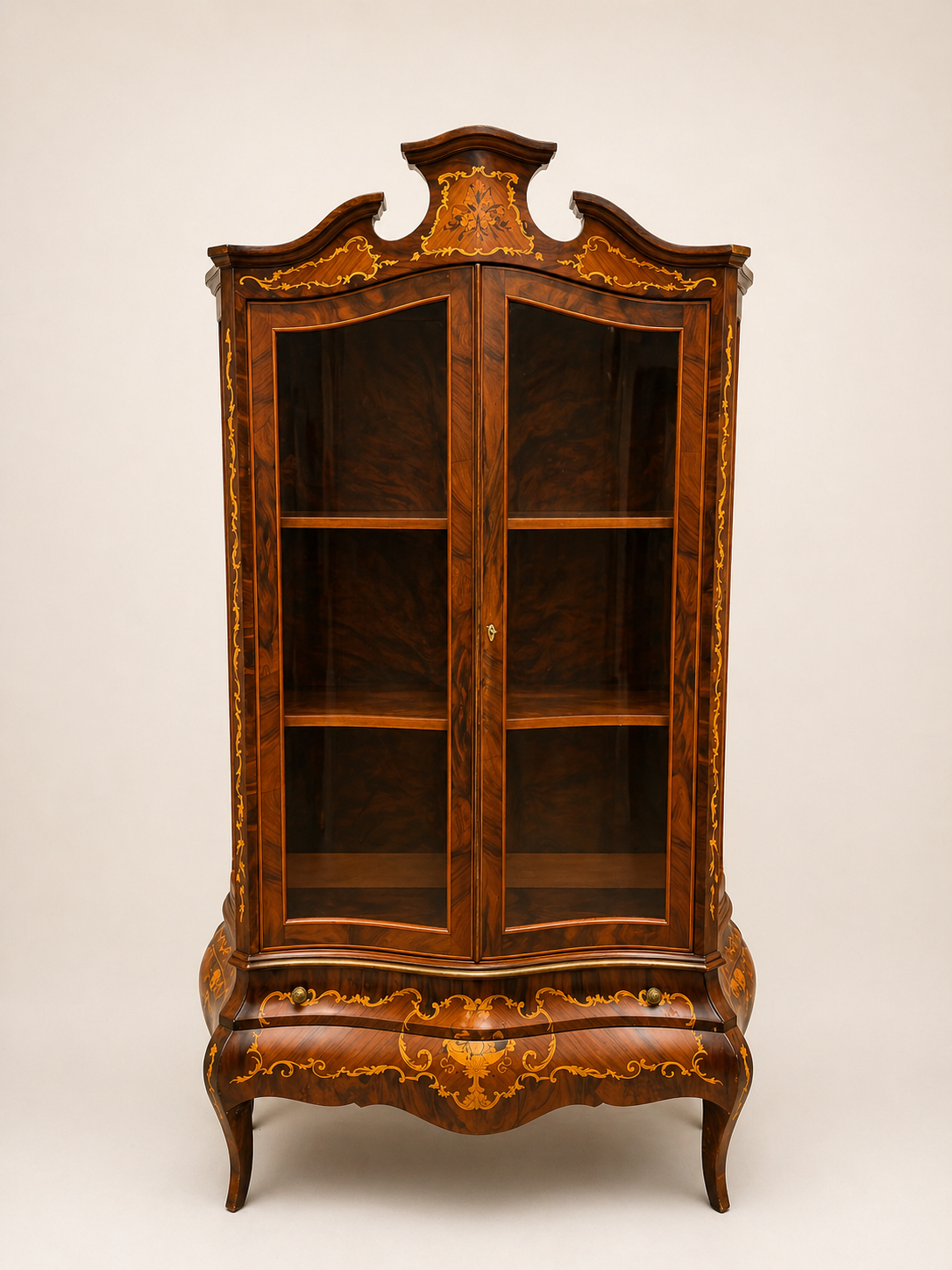 Vitrine Cabinet In Marquetry