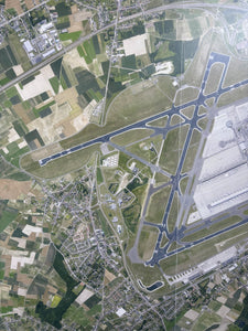 Aerial picture airport zaventem