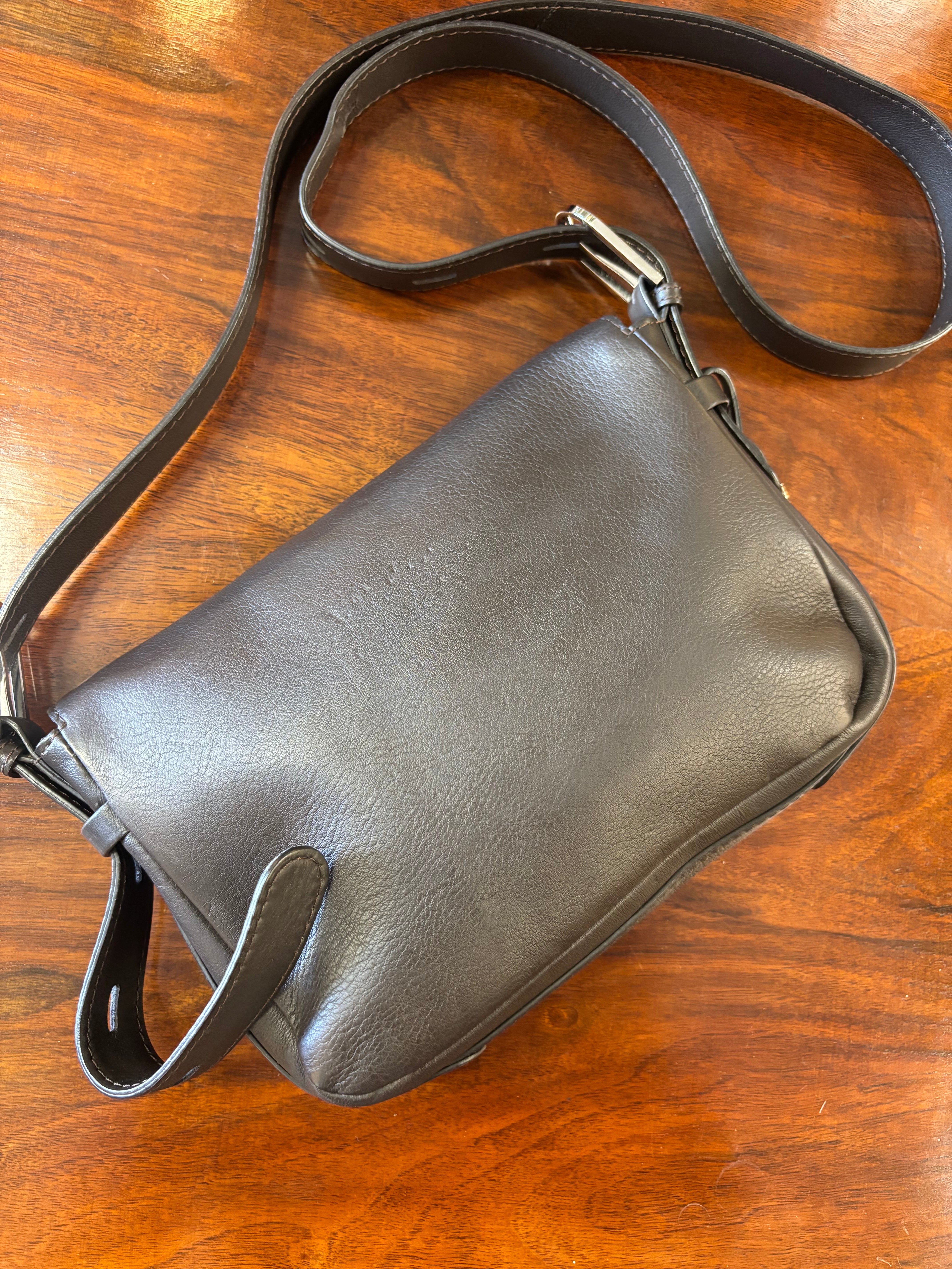 Delvaux Calf Souplé Brown Crossbody Bag