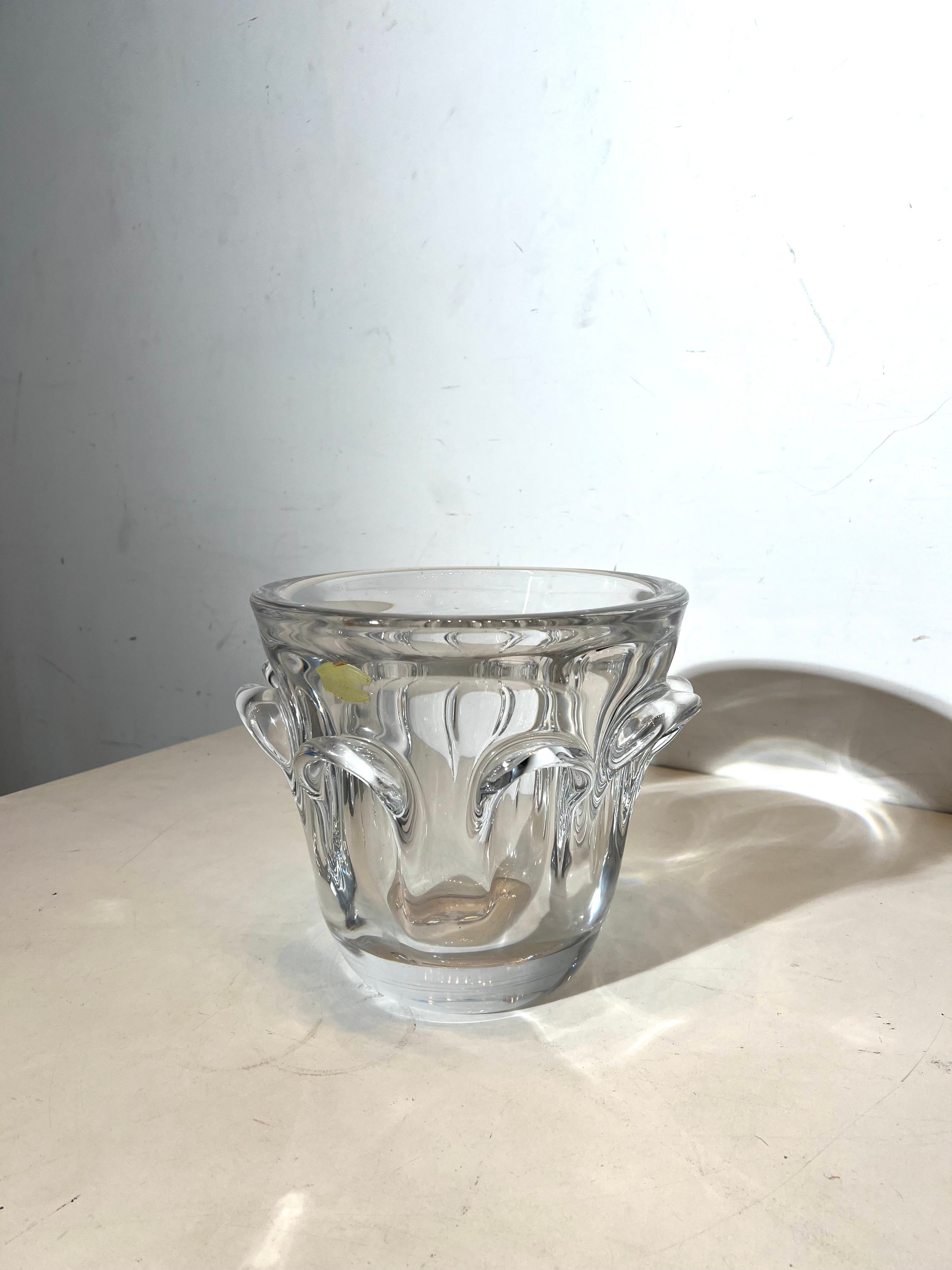Val Saint Lambert Crystal Ice Bucket
