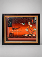 Paul Boonaert – “Wat Baten Kaars en Bril” – Framed Surrealist Artwork
