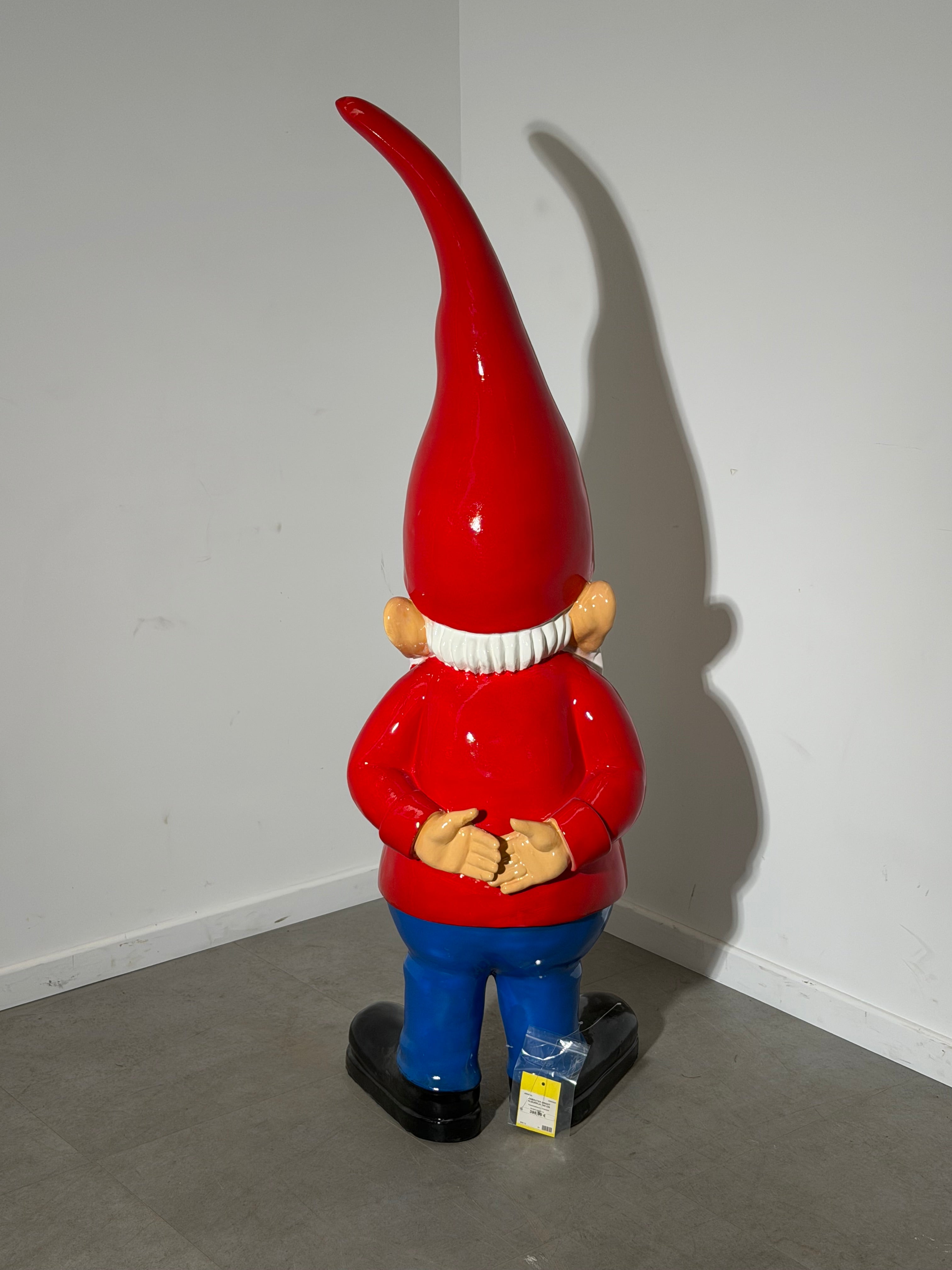 XL Outdoor Garden Gnome – 160 cm – Fiberglass & Polyester