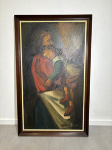 Frans Minnaert - Oil on panel - Mother love