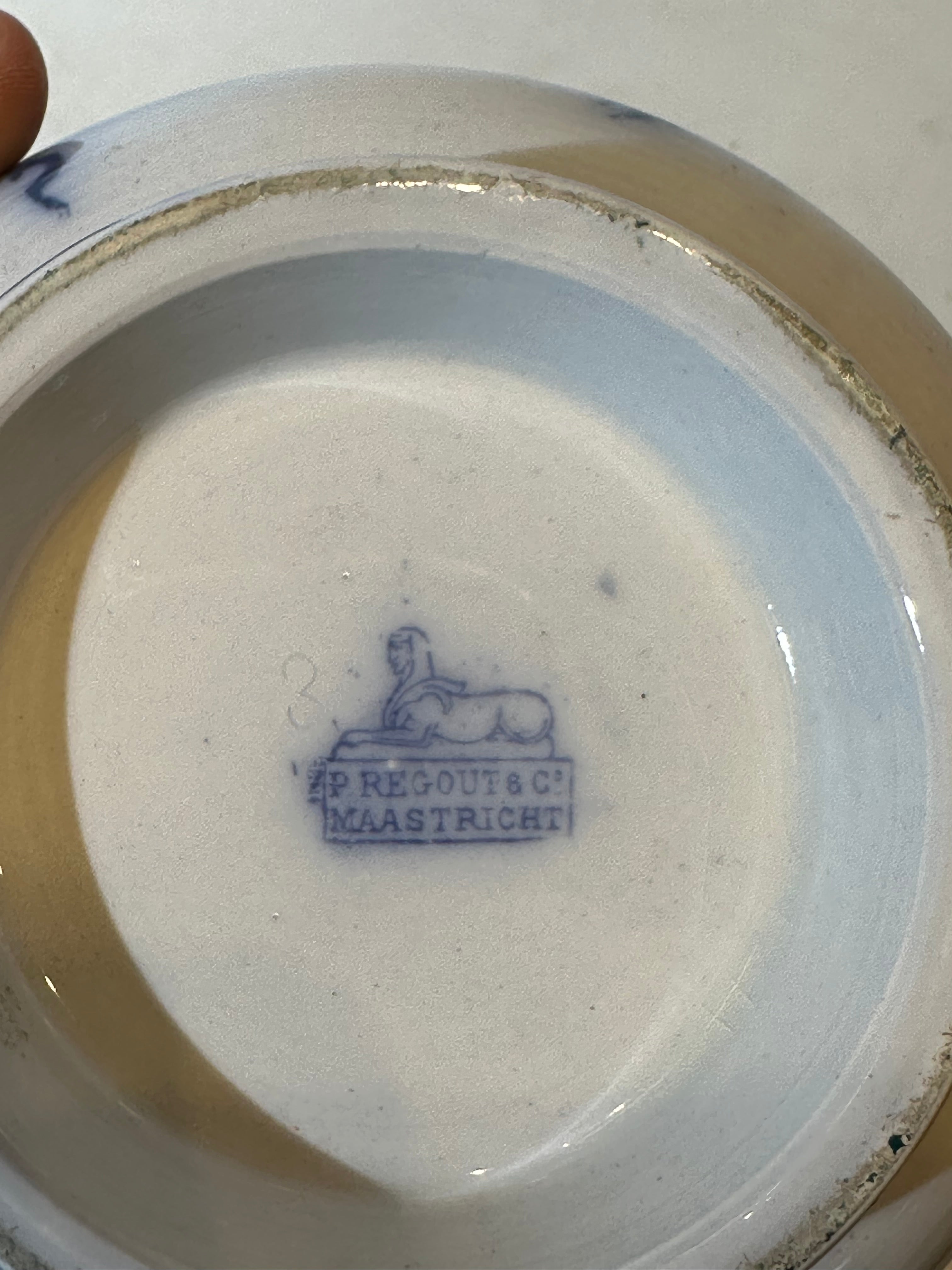 Antique Blue & White Cachepot – Maastricht Regout