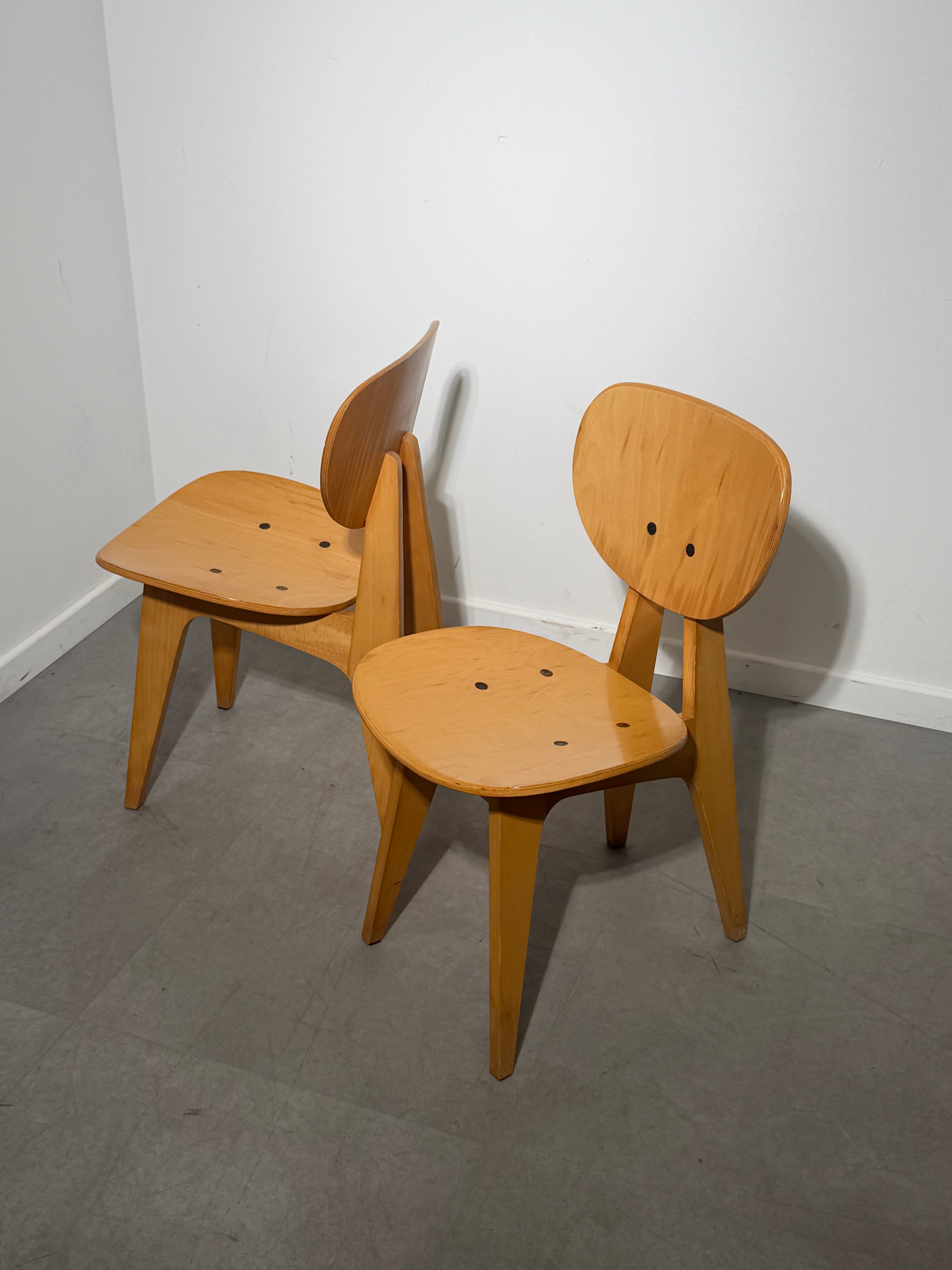 Vintage Junzo Sakakura Model 3221 Chairs for Tendo Mokko – Japan, 1950s - Pair