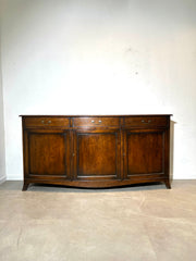 Antique English Oak Sideboard– Curved Front