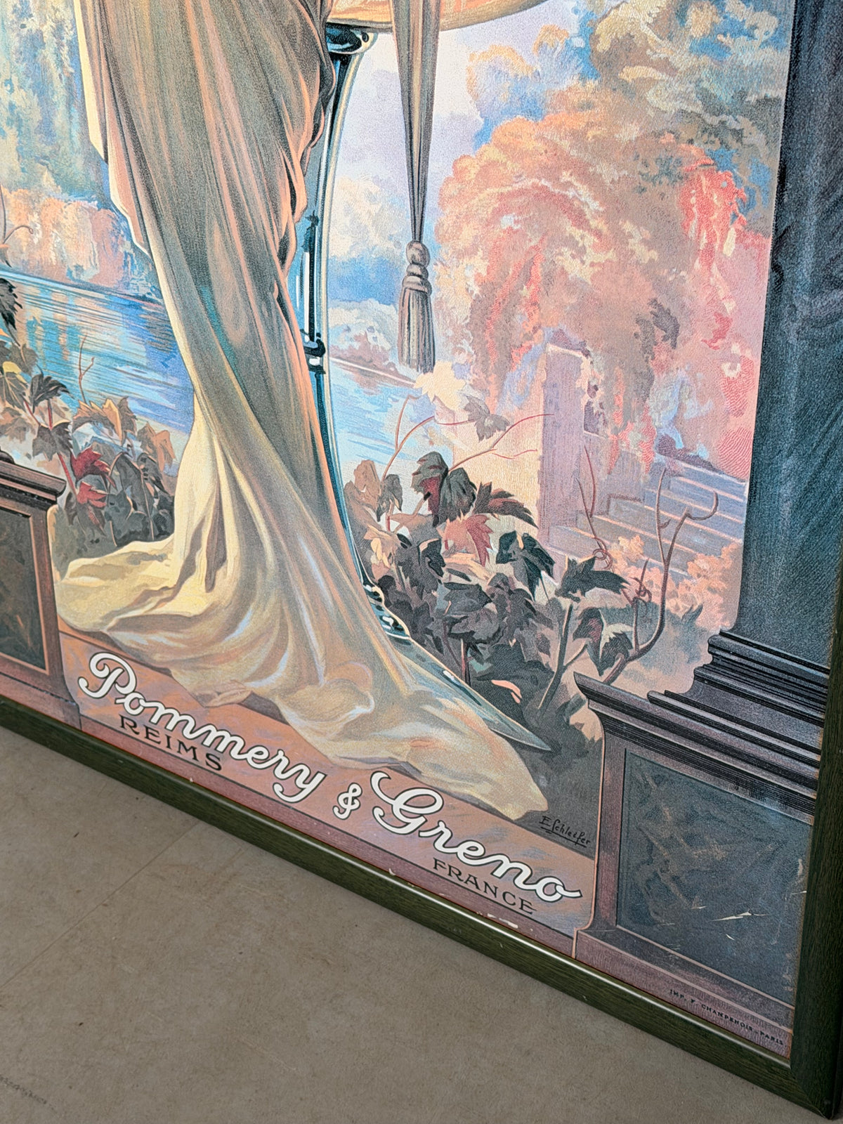 Champagne Pommery & Greno Art Nouveau Advertising Poster