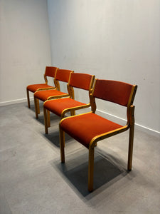 Set of four Danish design chairs “Kvist”