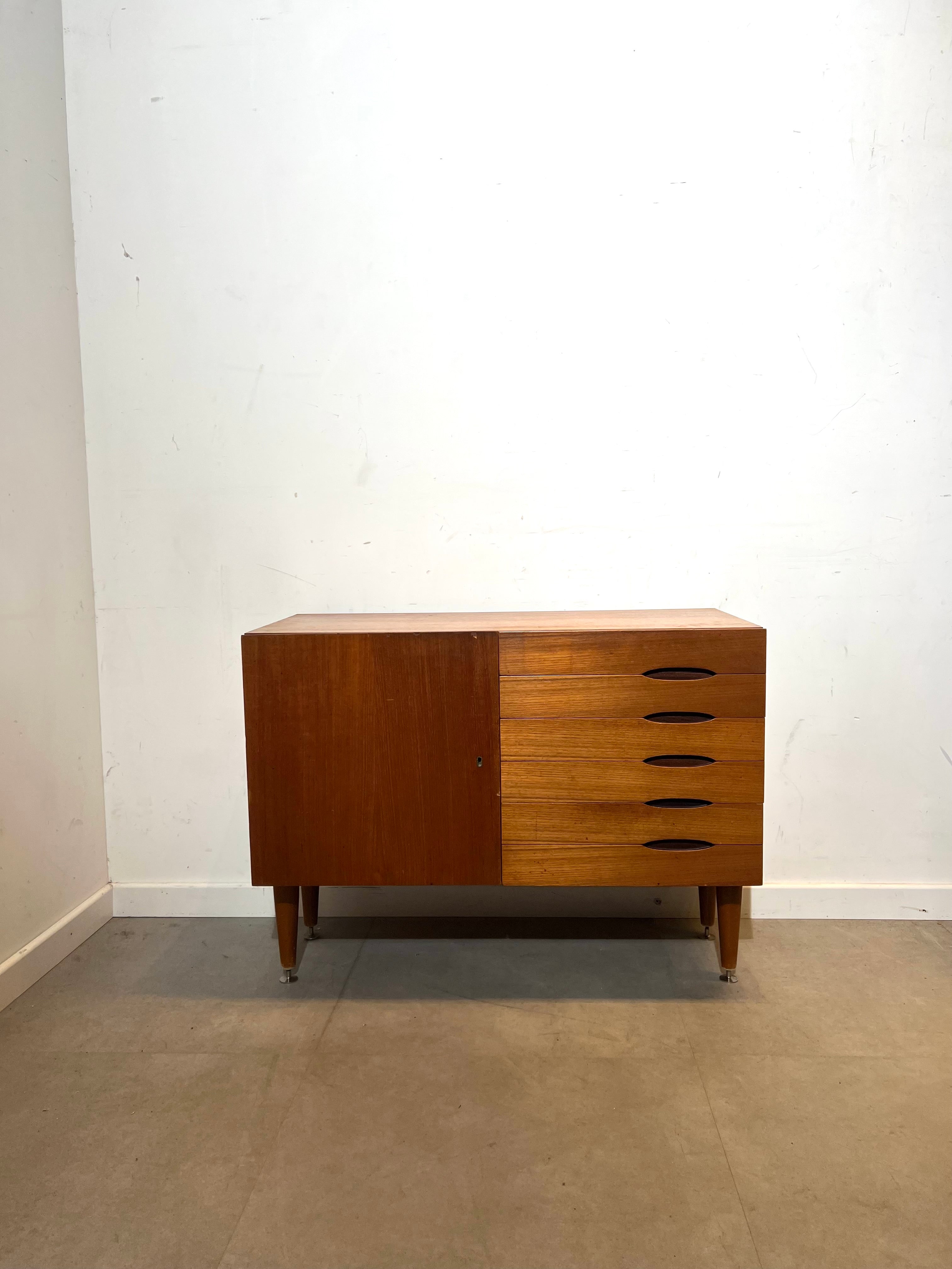 Vintage Mid-Century Teak Sideboard Cabinet