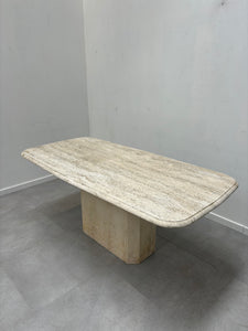 Italian Travertine Dining Table