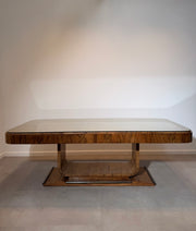 Art Deco Table With Glass Top