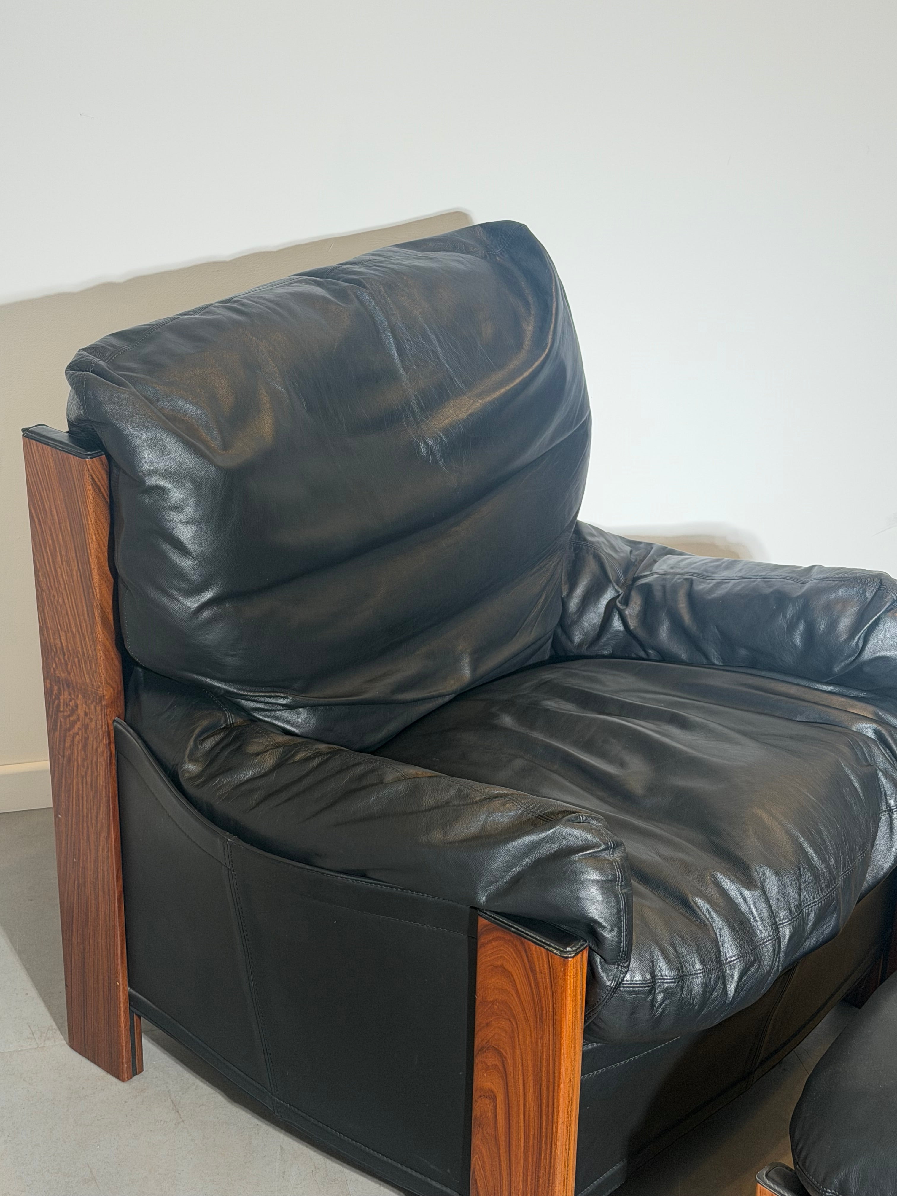Lounge Chair & Ottoman by Afra & Tobia Scarpa for Maxalto