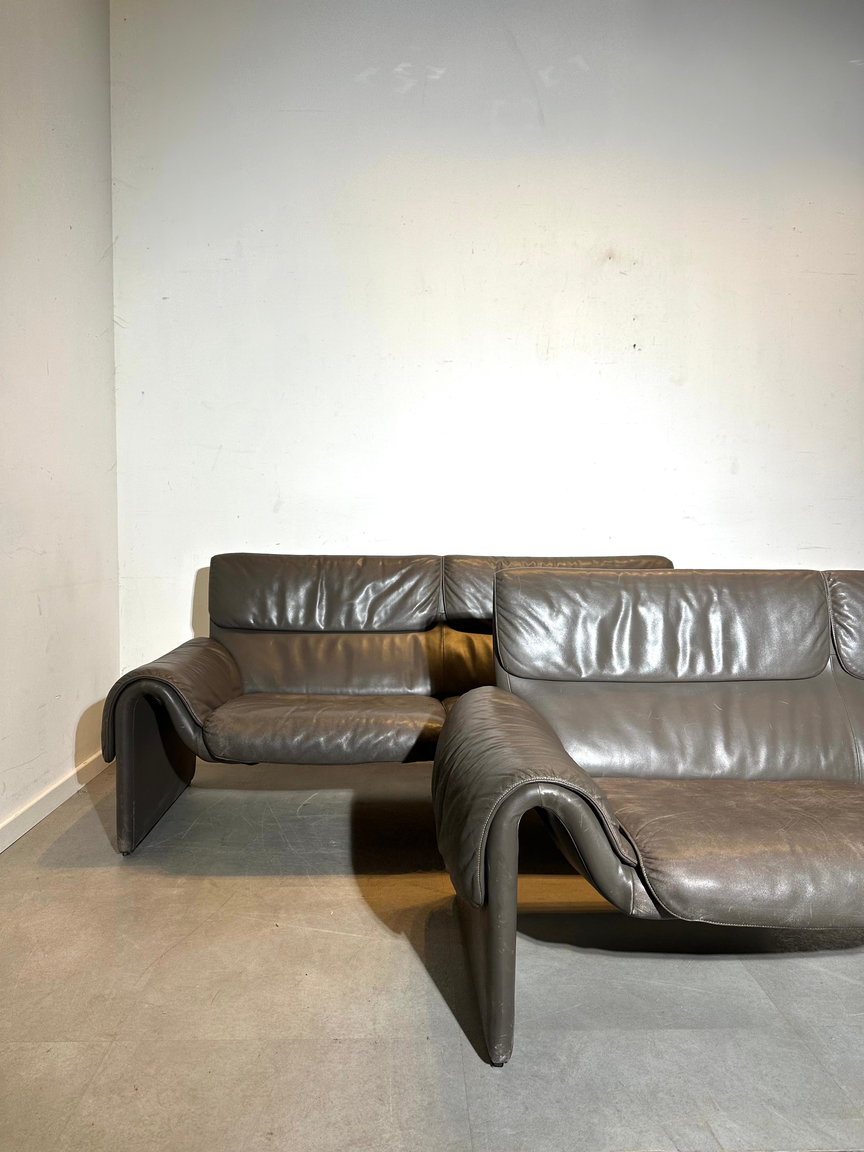 De Sede DS-2011 Leather Sofa Set