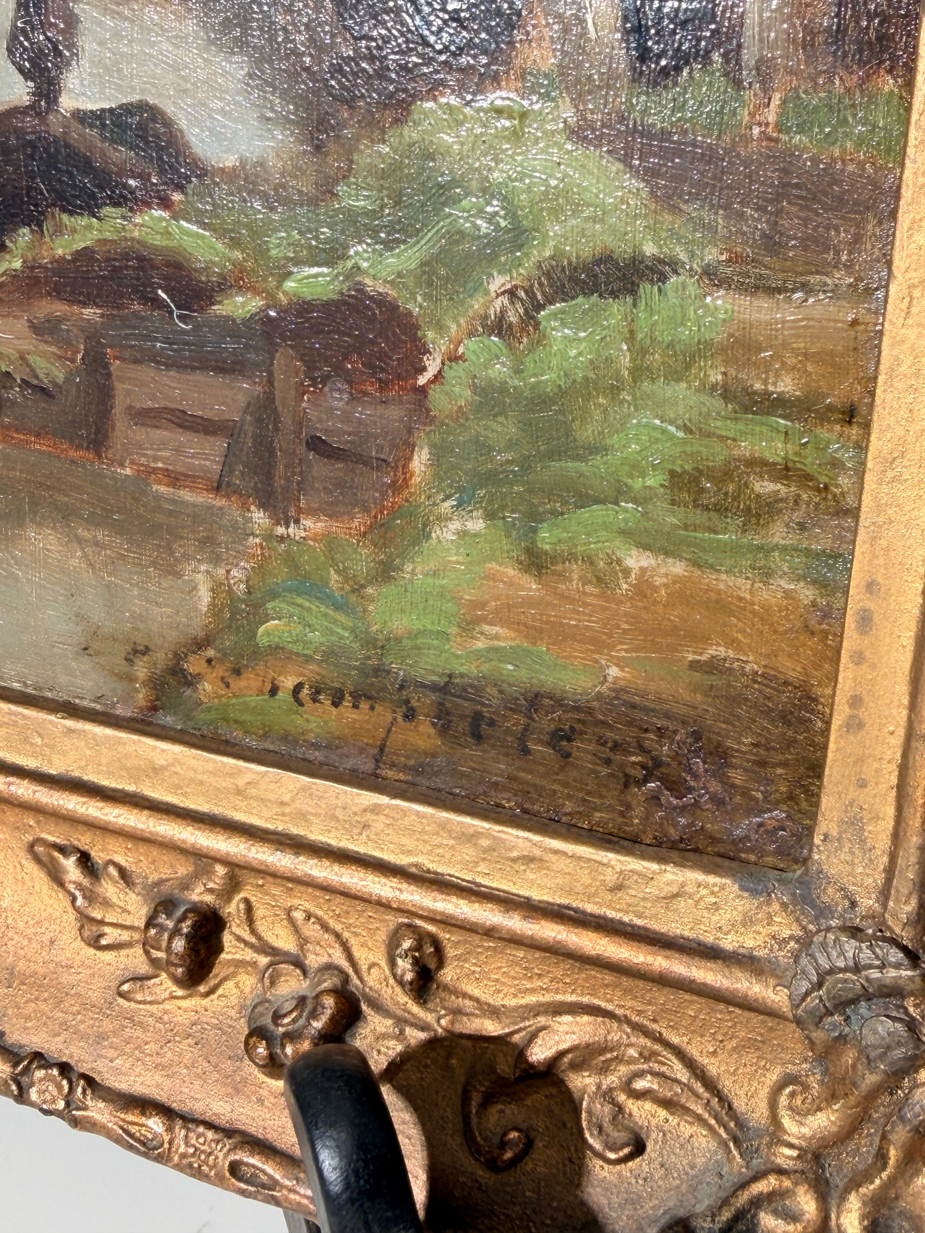 Edmond De Schampheleer – Original Oil on Panel