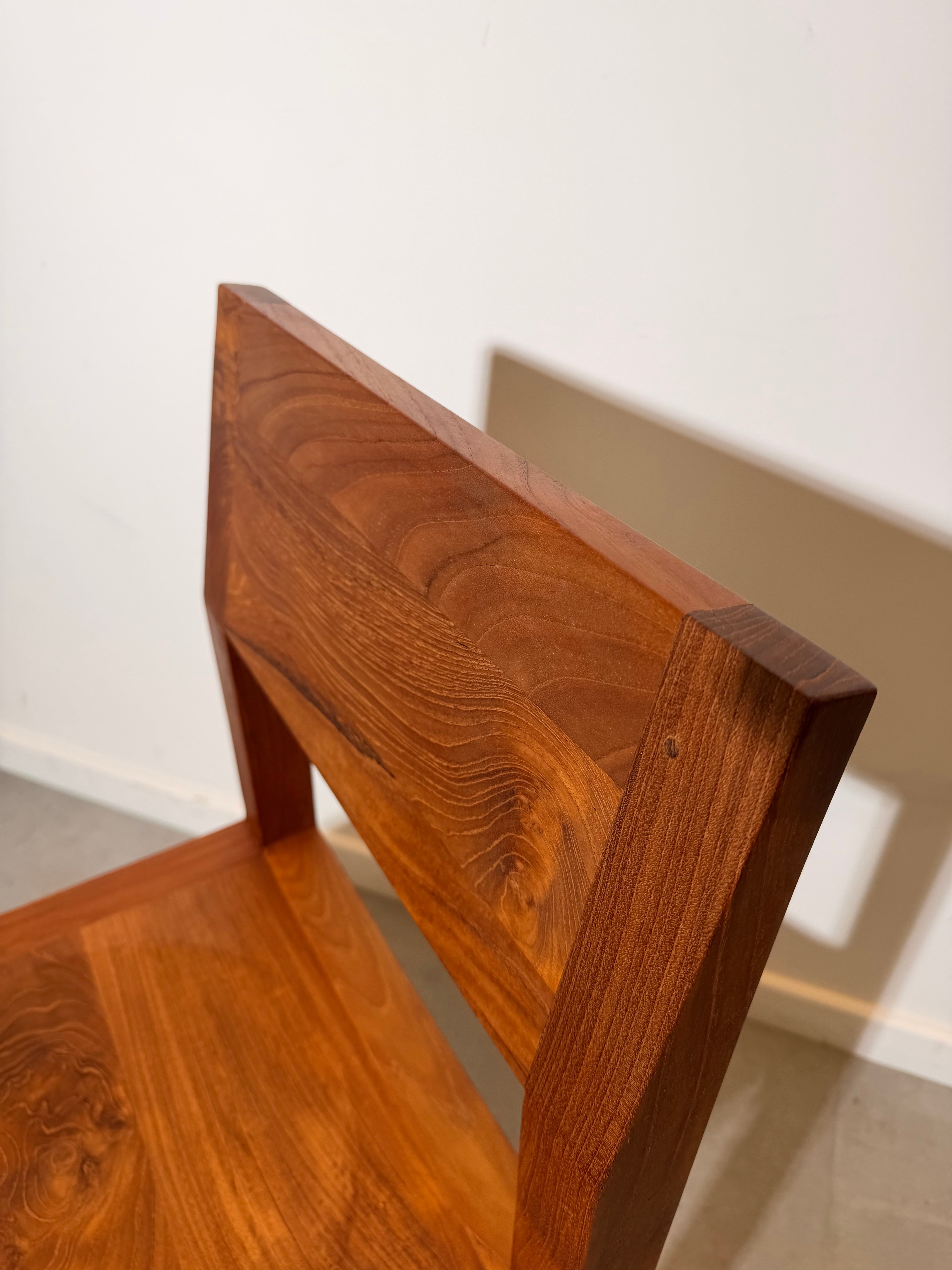 Solid Teak Dining Chairs – Set of 6