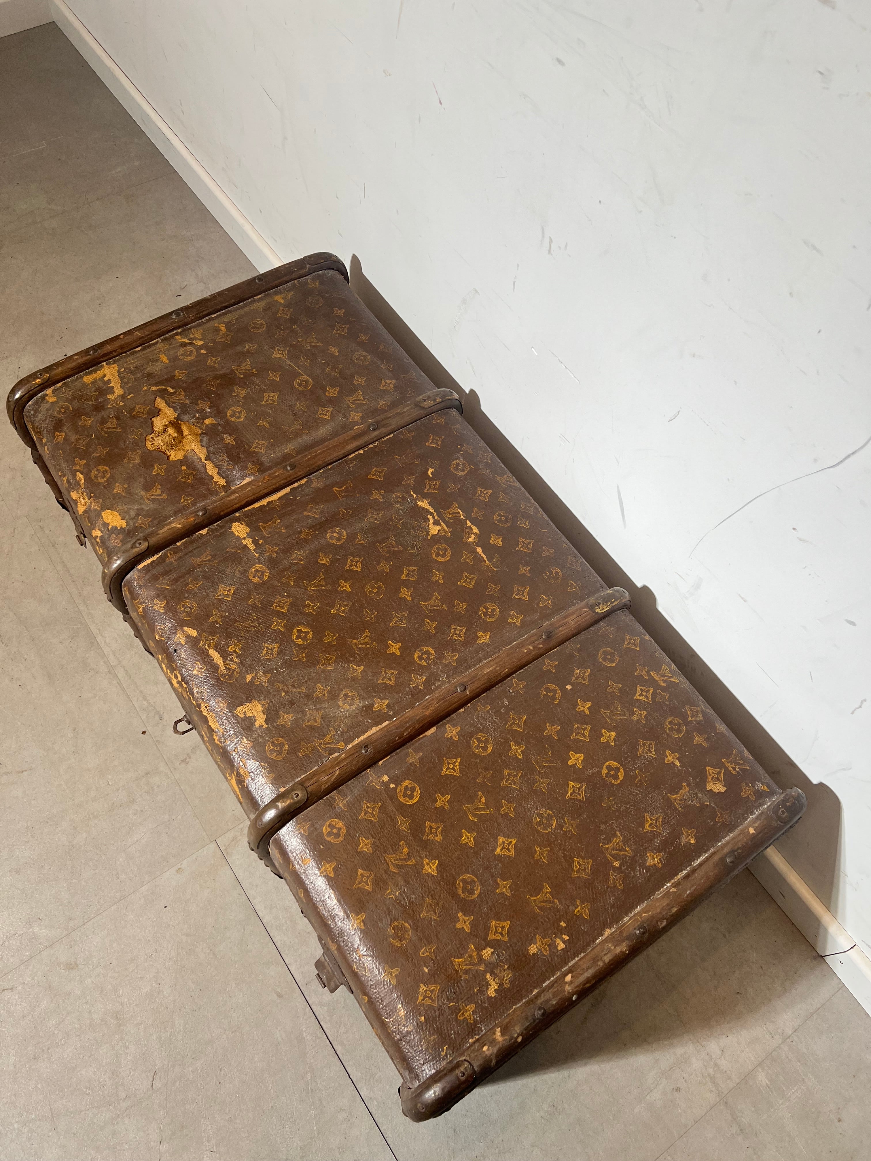 LV style Suitcase with Monogram
