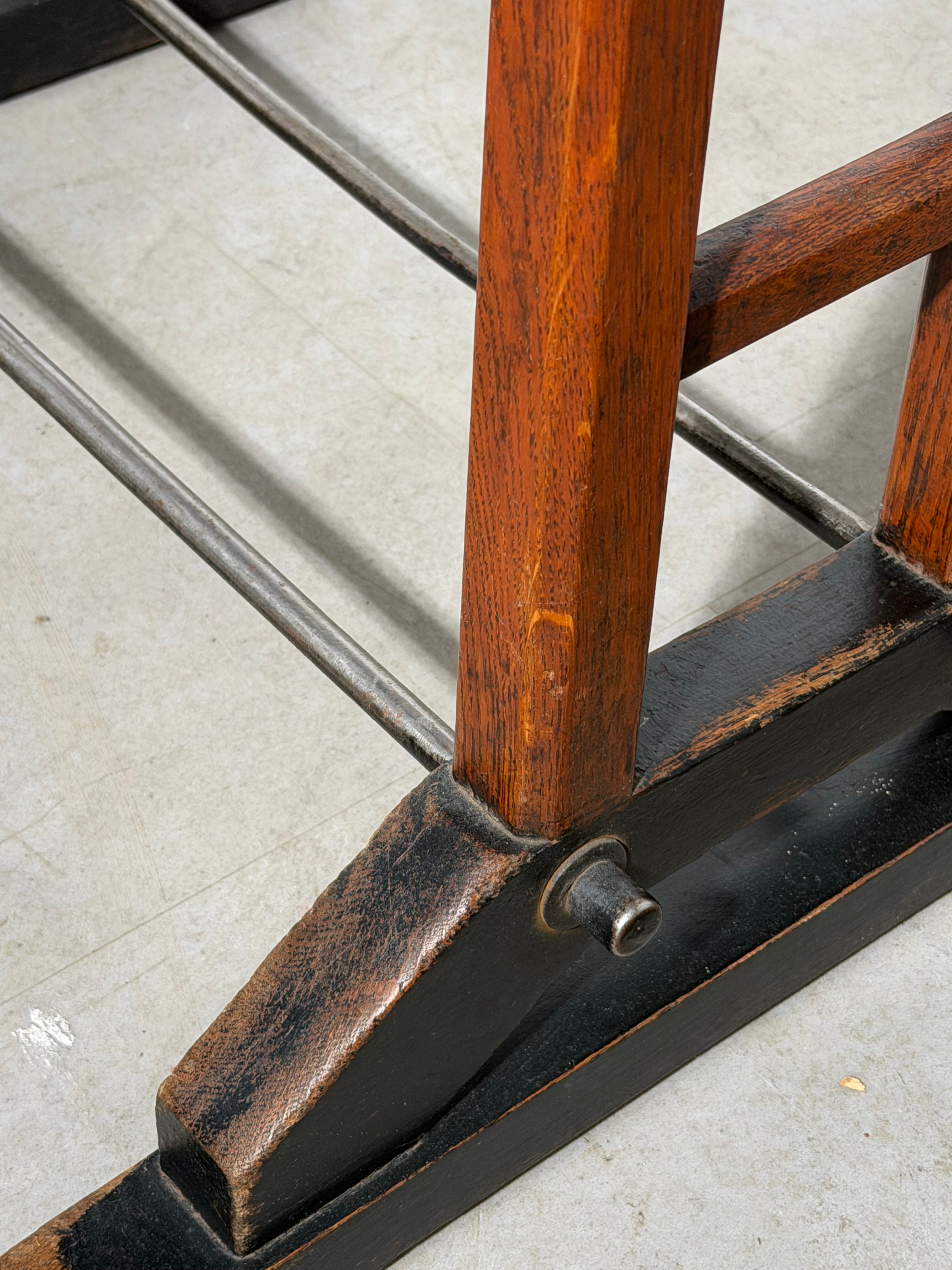 Antique Pub Table with Marble Top