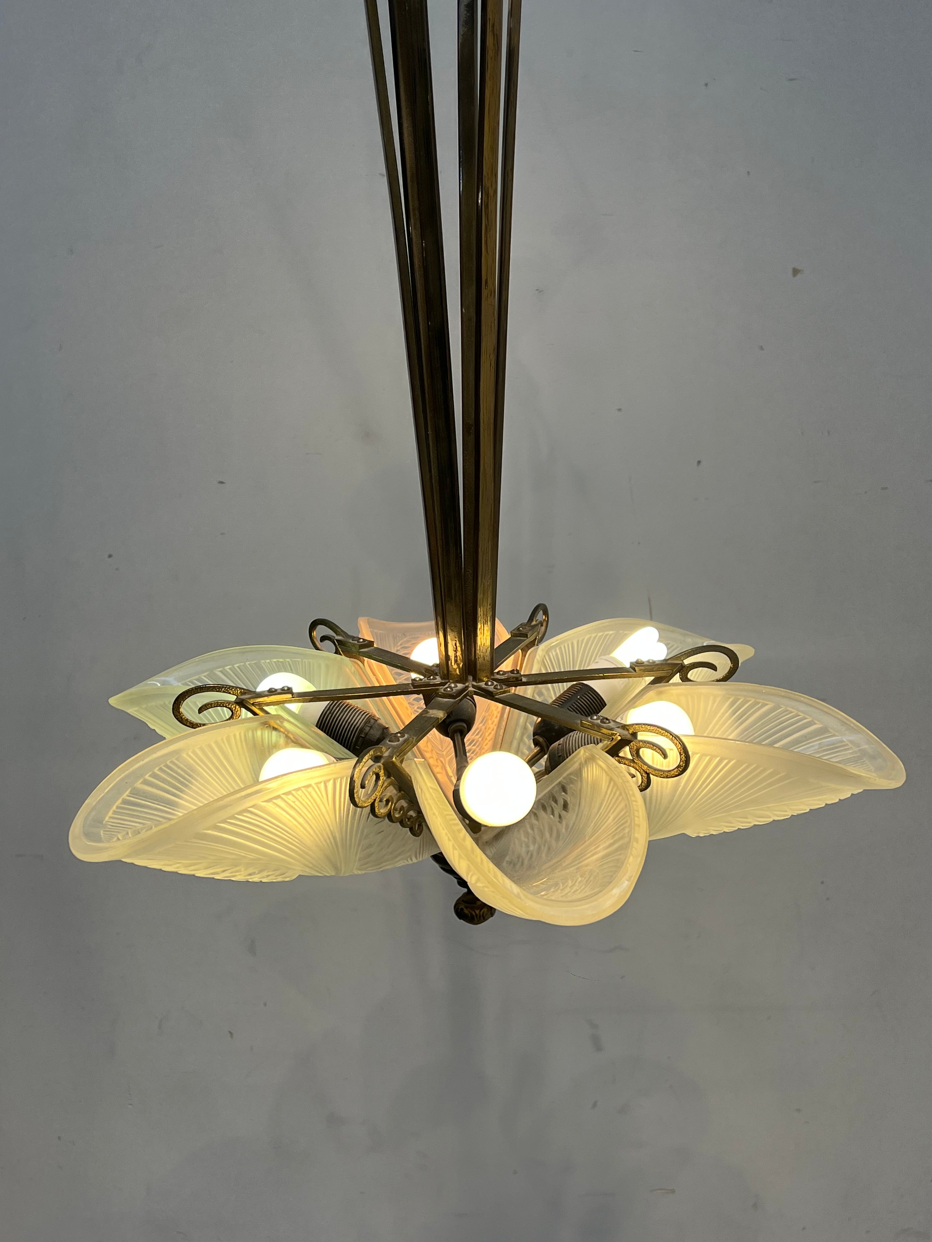 Vintage Art Deco Style Chandelier