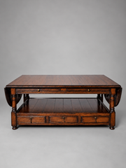 Old New England Double-Sided Extendable Coffee Table with Drawers