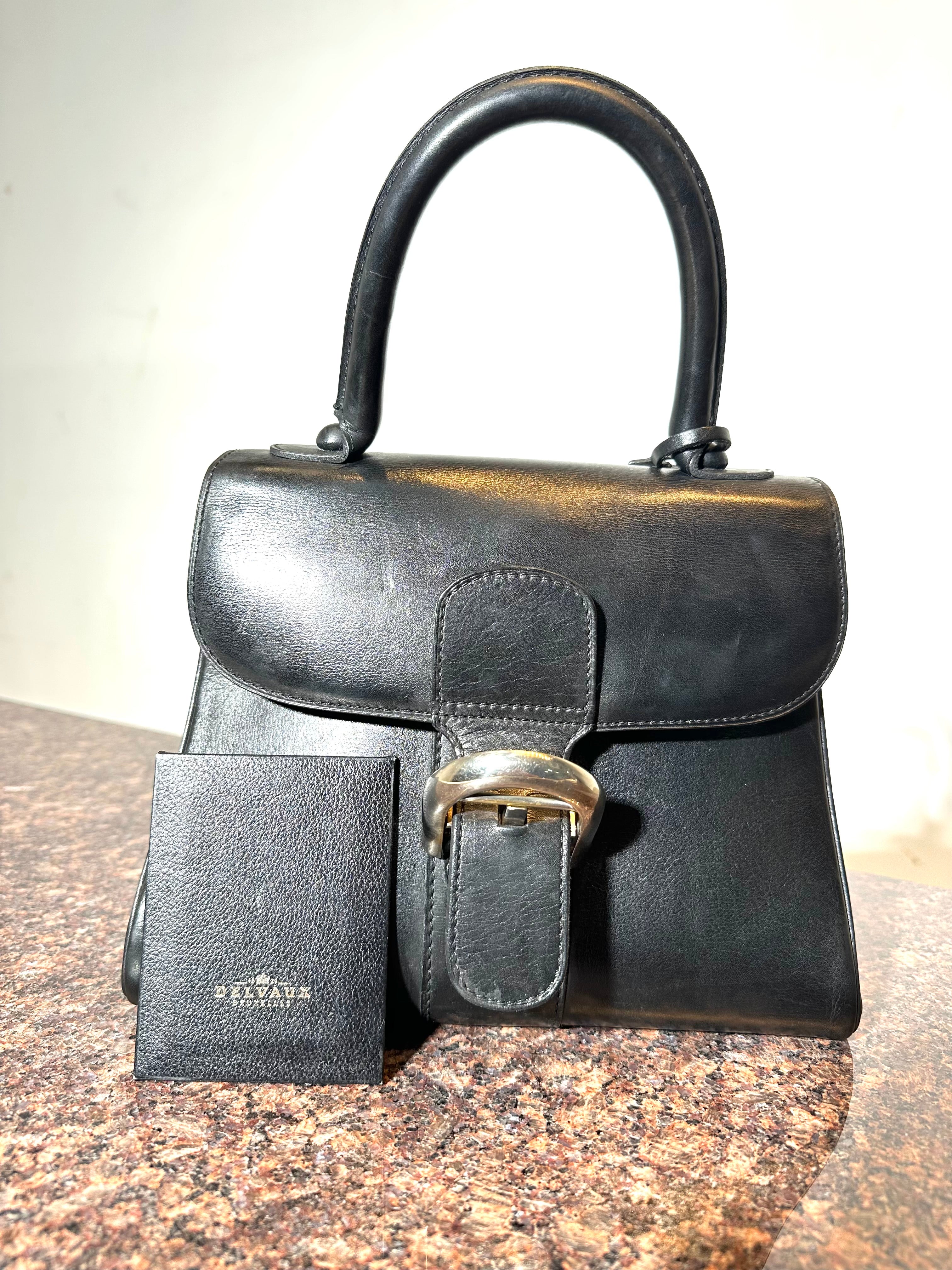 Sac à main Delvaux « Brillant PM » – Cuir noir