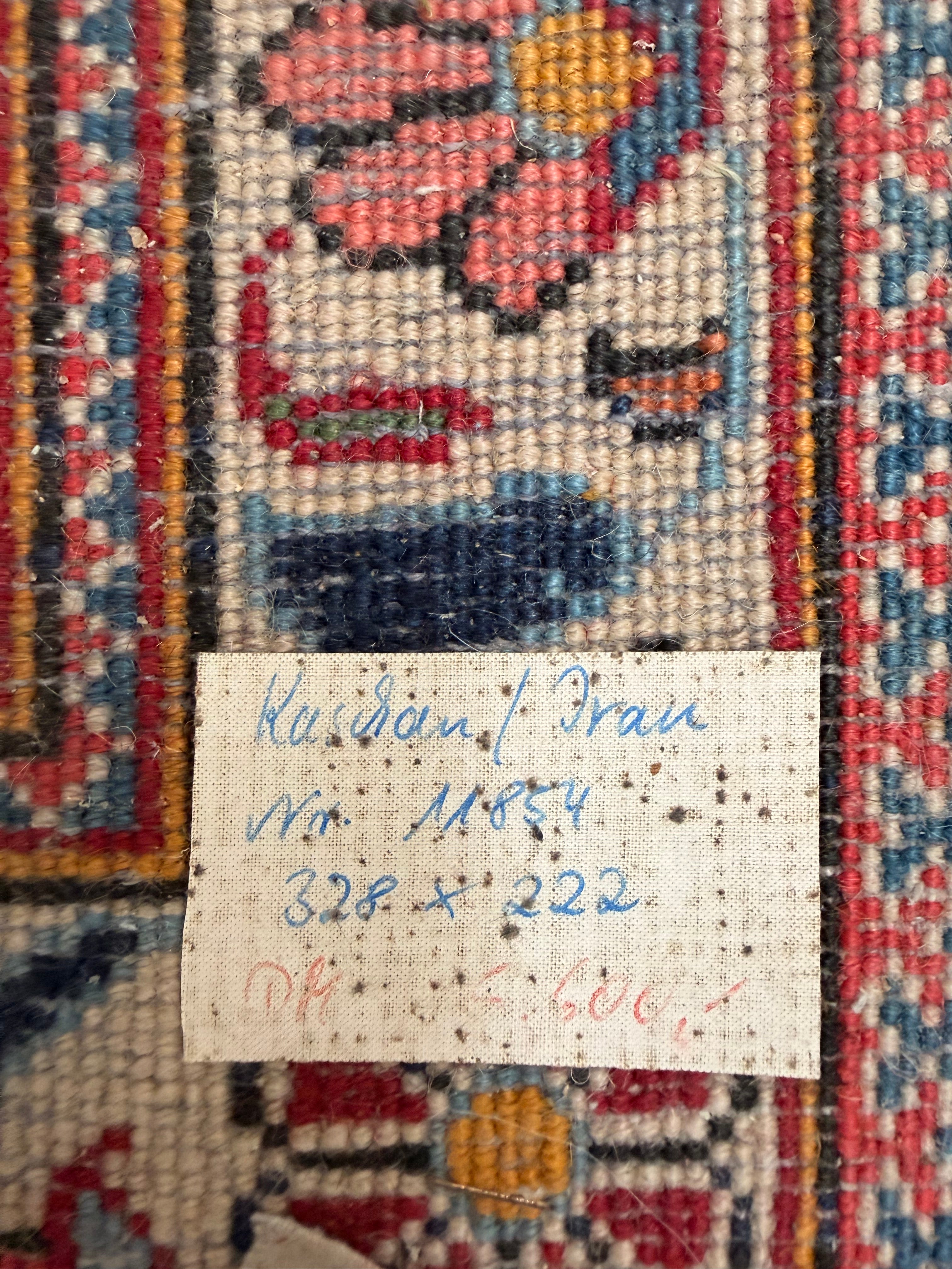 Hand-Knotted Persian Kashan Rug