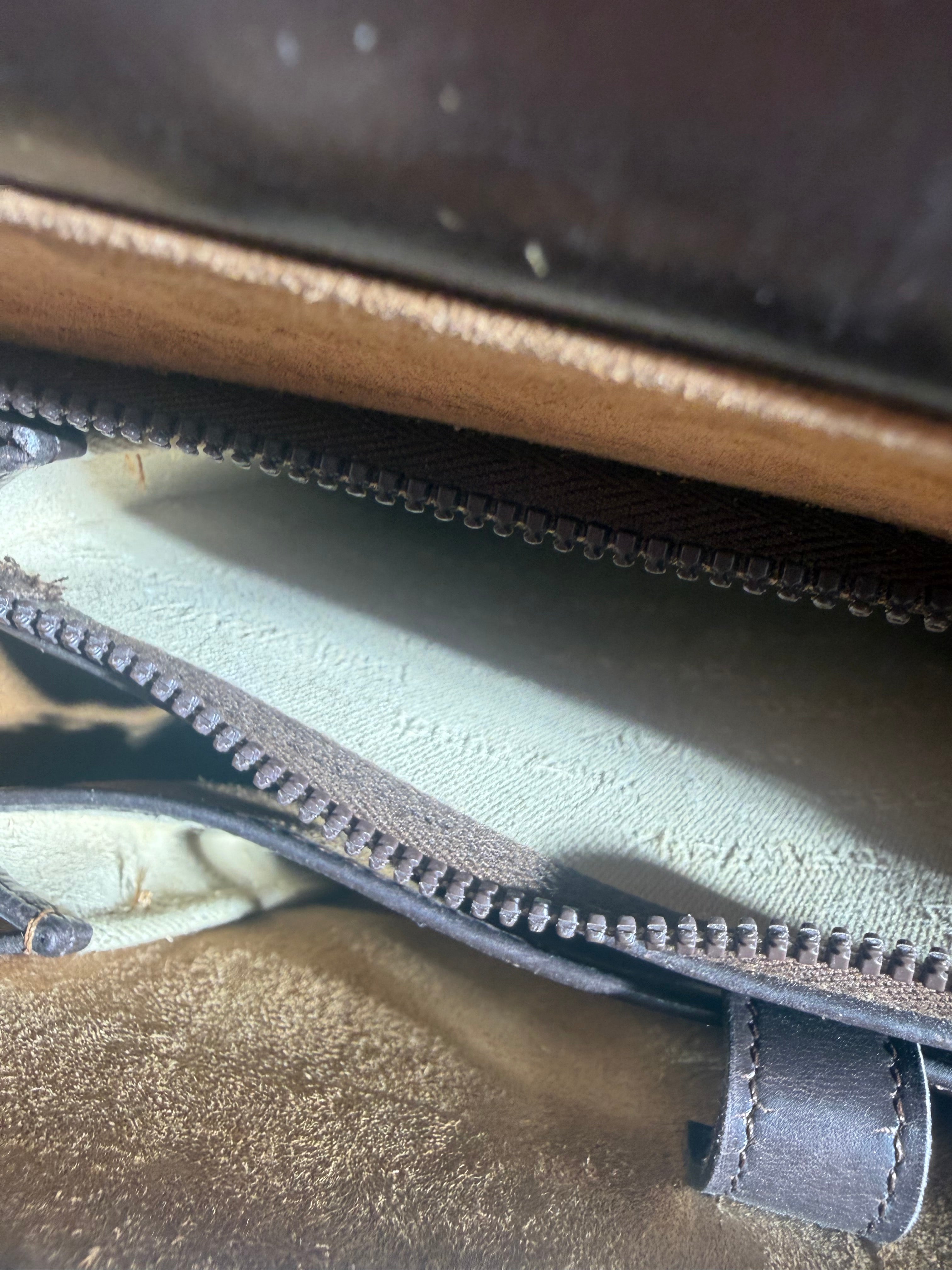 Delvaux Brillant MM Handbag – Chocolate Brown Leather